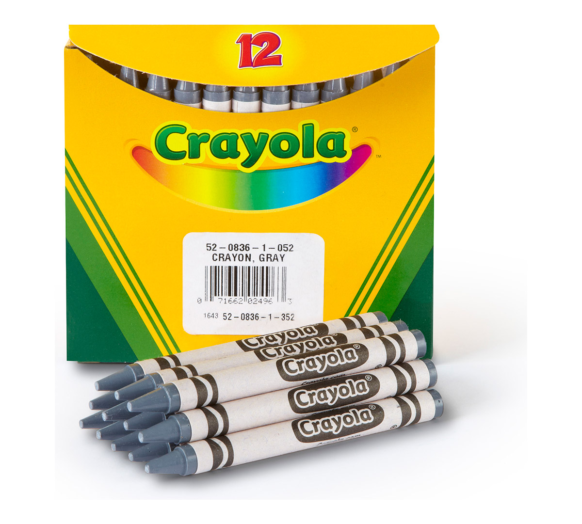 Gray Bulk Crayons, 12 Count | Crayola.com | Crayola