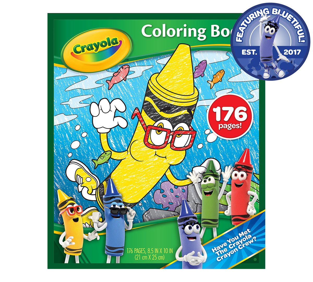 Bluetiful Crayon Coloring Book 176 Pages Crayola Com Crayola