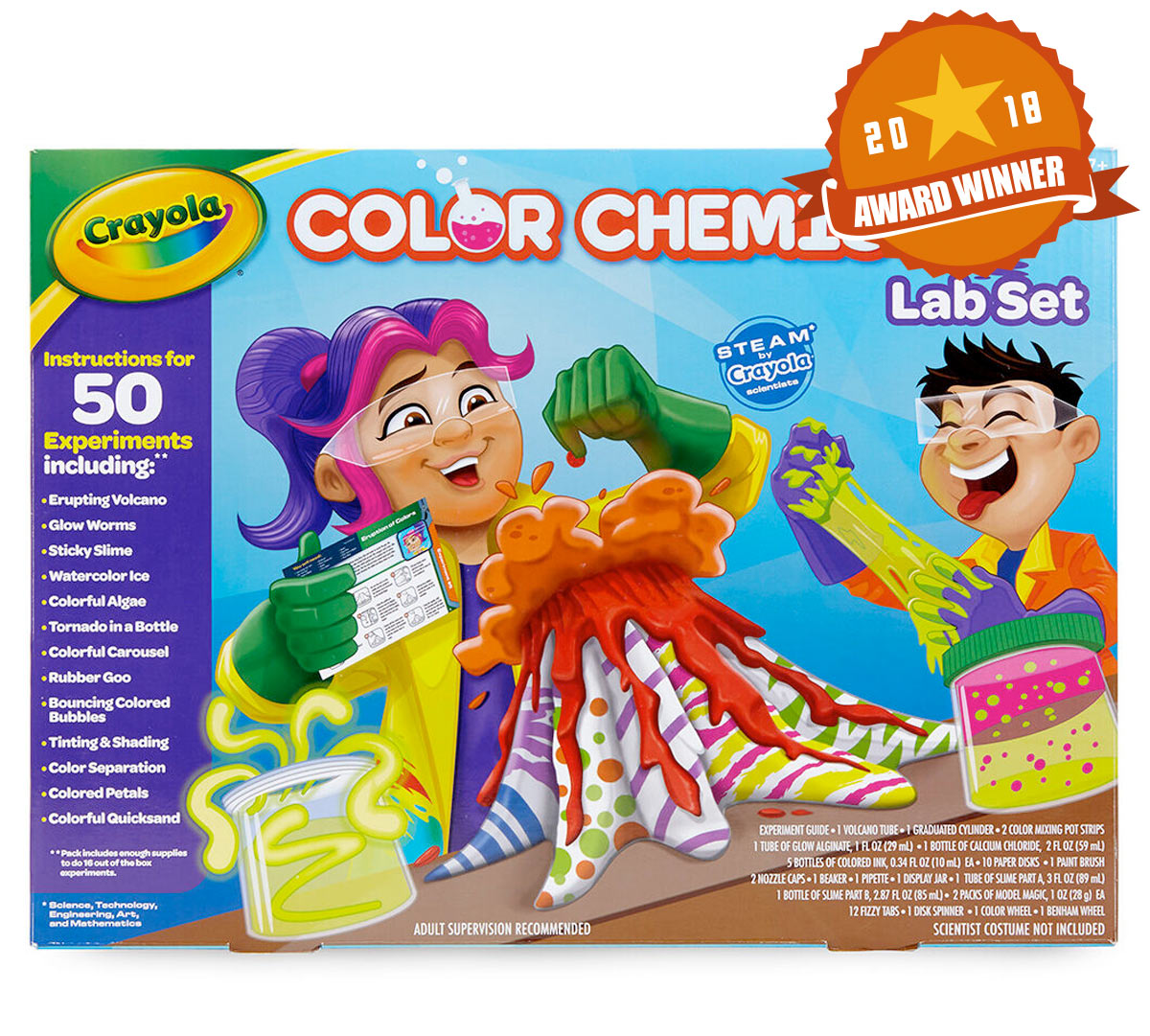 Color Chemistry Set for Kids, STEAM 