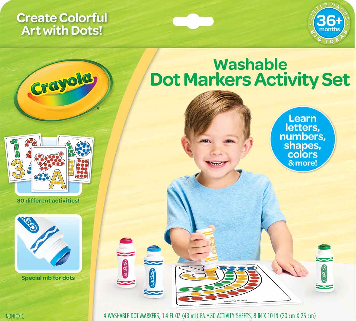 Dot Markers | Bingo Daubers | Washable 8 Colors Dot Markers for Toddlers  and Kids Dot Art. Toddler arts and crafts