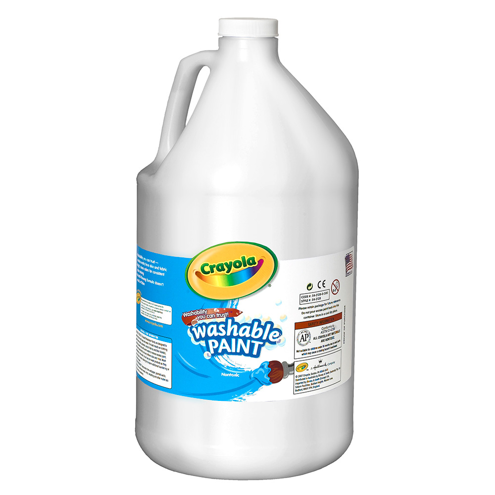 Download Washable Paint. 128-oz. White | Crayola