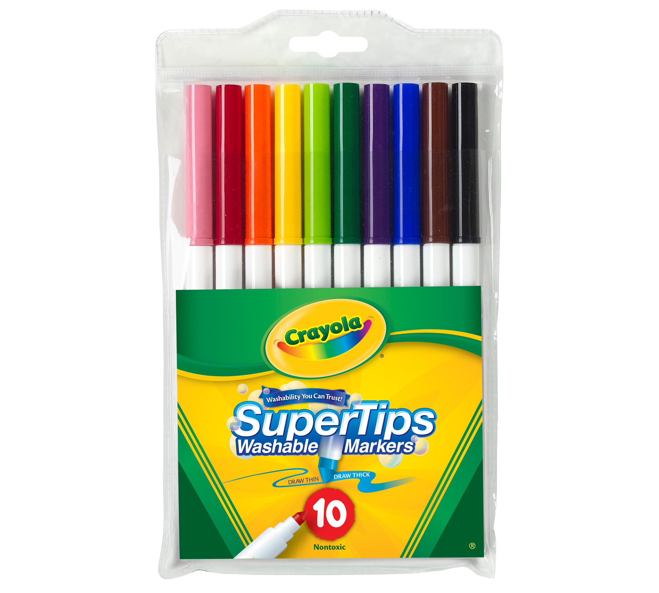 Washable Super Tips Markers, 10 Count | Crayola