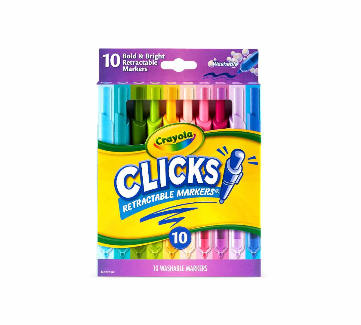 Crayola Clicks Retractable Markers, 10pk – Lincraft