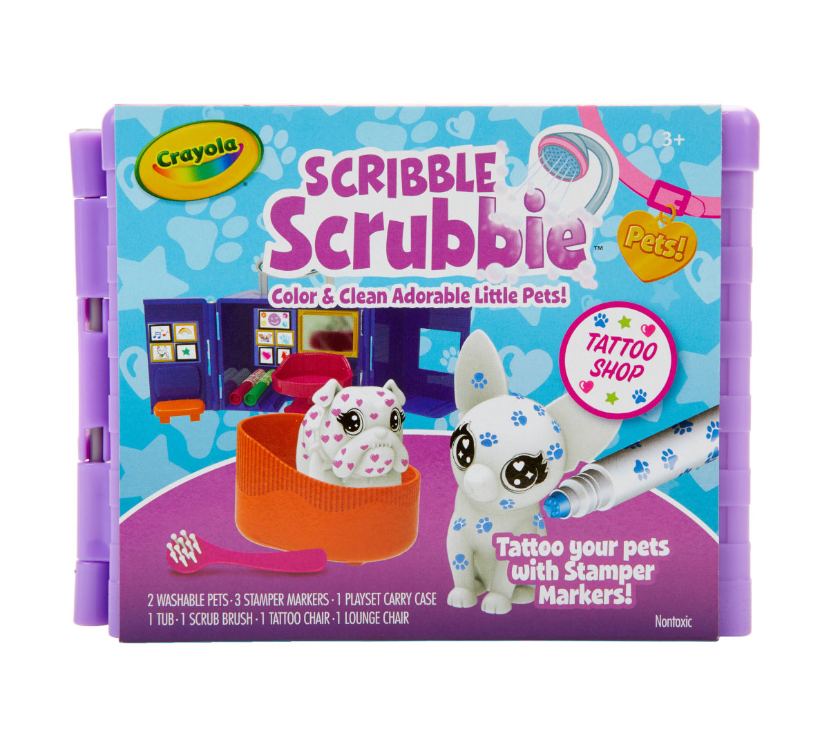 Crayola 747304 Scribble Scrubbie Pets Beauty Salon Playset (2