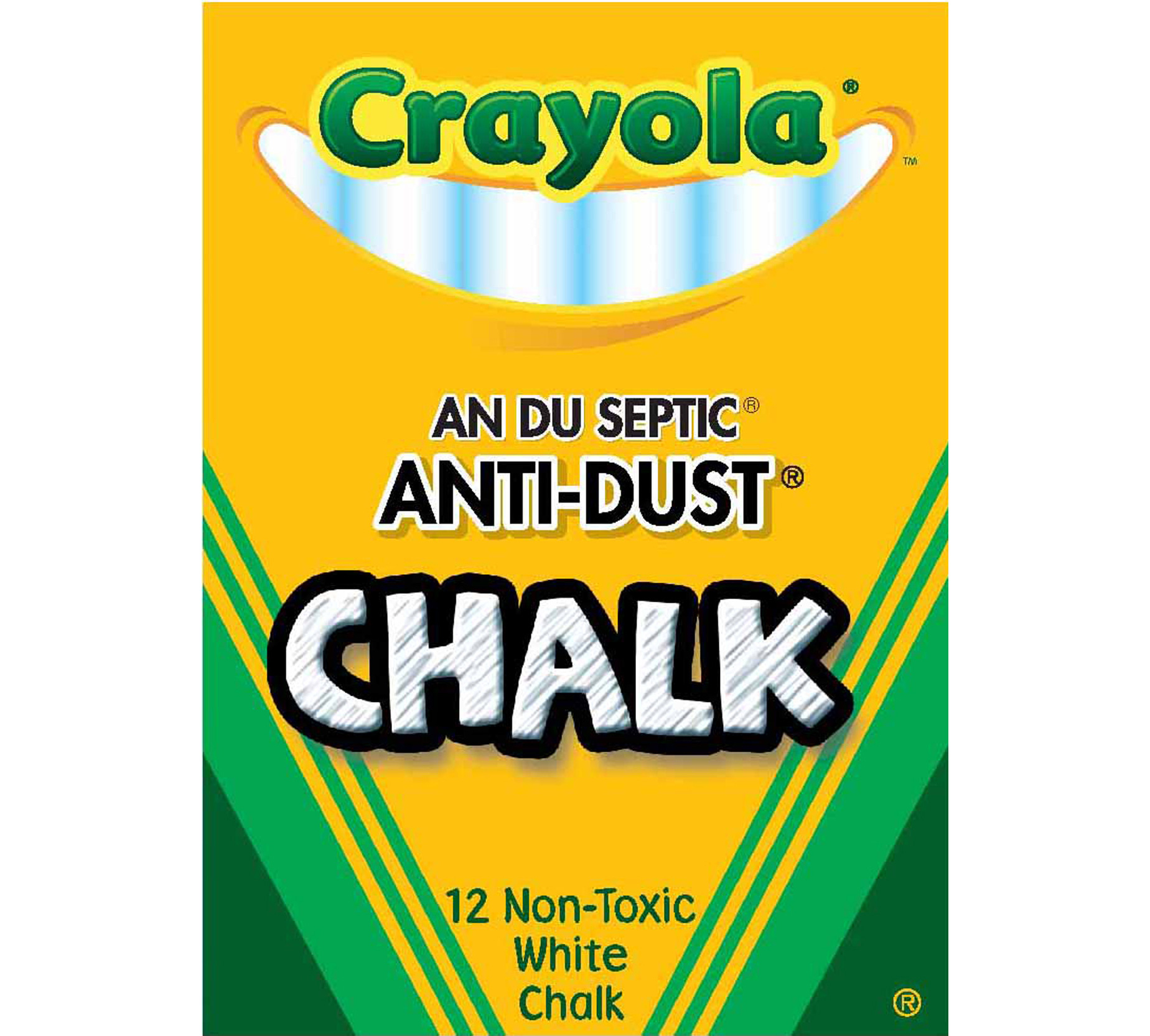 AnDuSeptic AntiDust Chalk Sticks 12 ct. Crayola