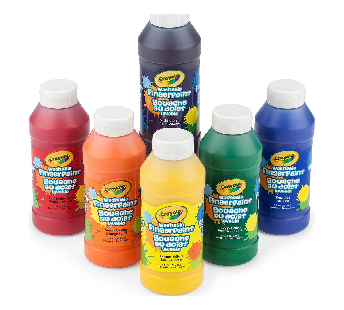 6 Count Washable Fingerpaint Crayola