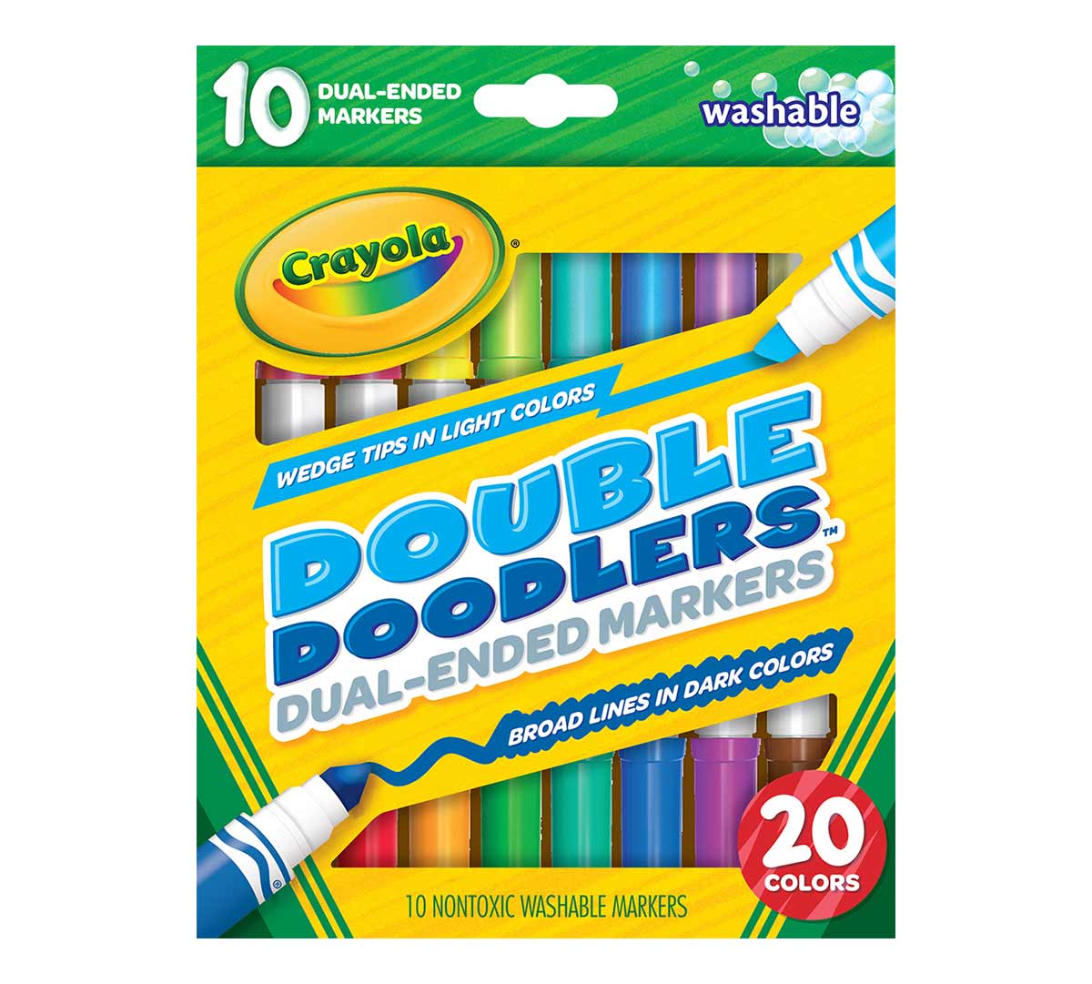 Double Doodlers Dual Ended Washable Markers Crayola Com Crayola