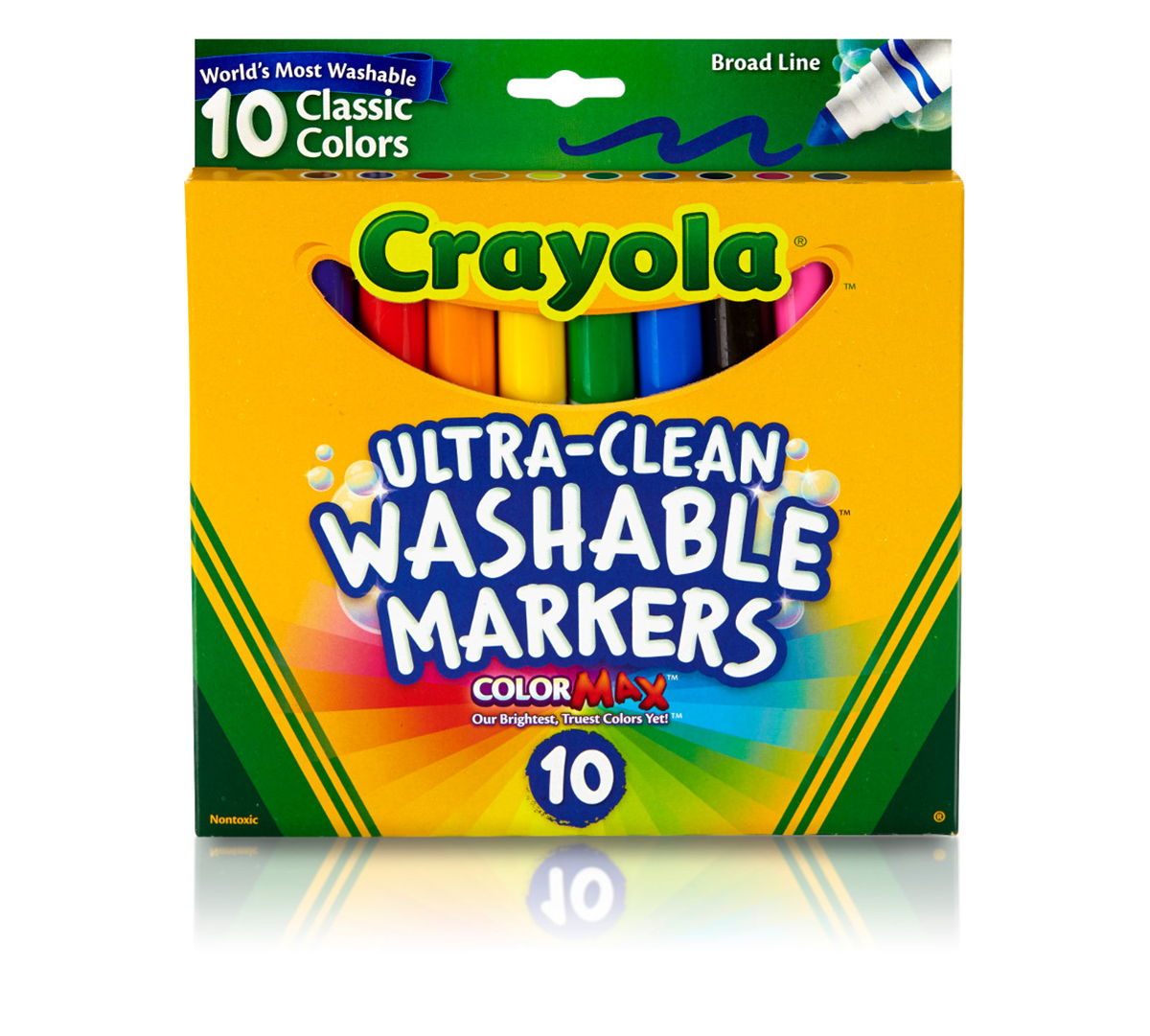 Broad Line Original Markers Crayola 10 Ct Classic 