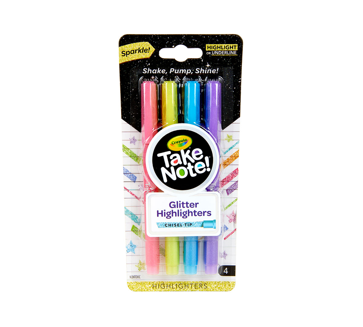 Oh My Glitter Highlighters Set Of 6 - Franklin's Toys