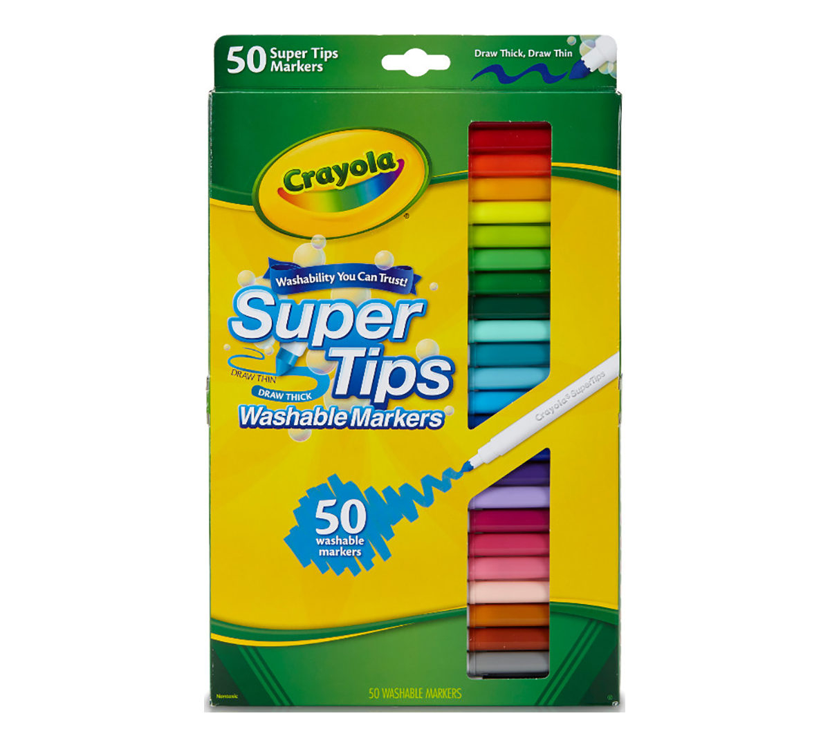 Download Washable Super Tips Markers, 50 Count | Crayola