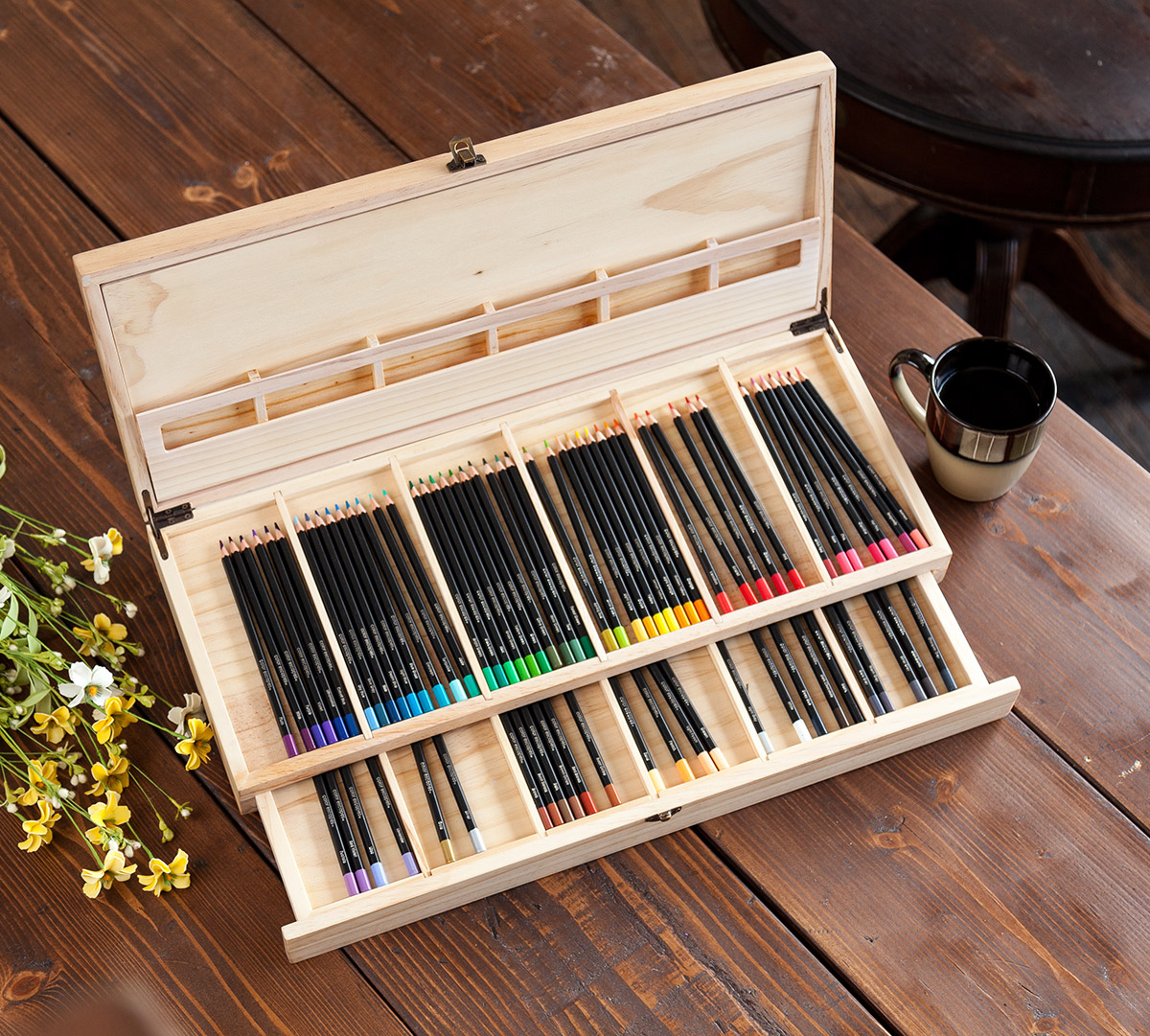Colored Pencils with Wooden Pencil Case | Crayola.com | Crayola