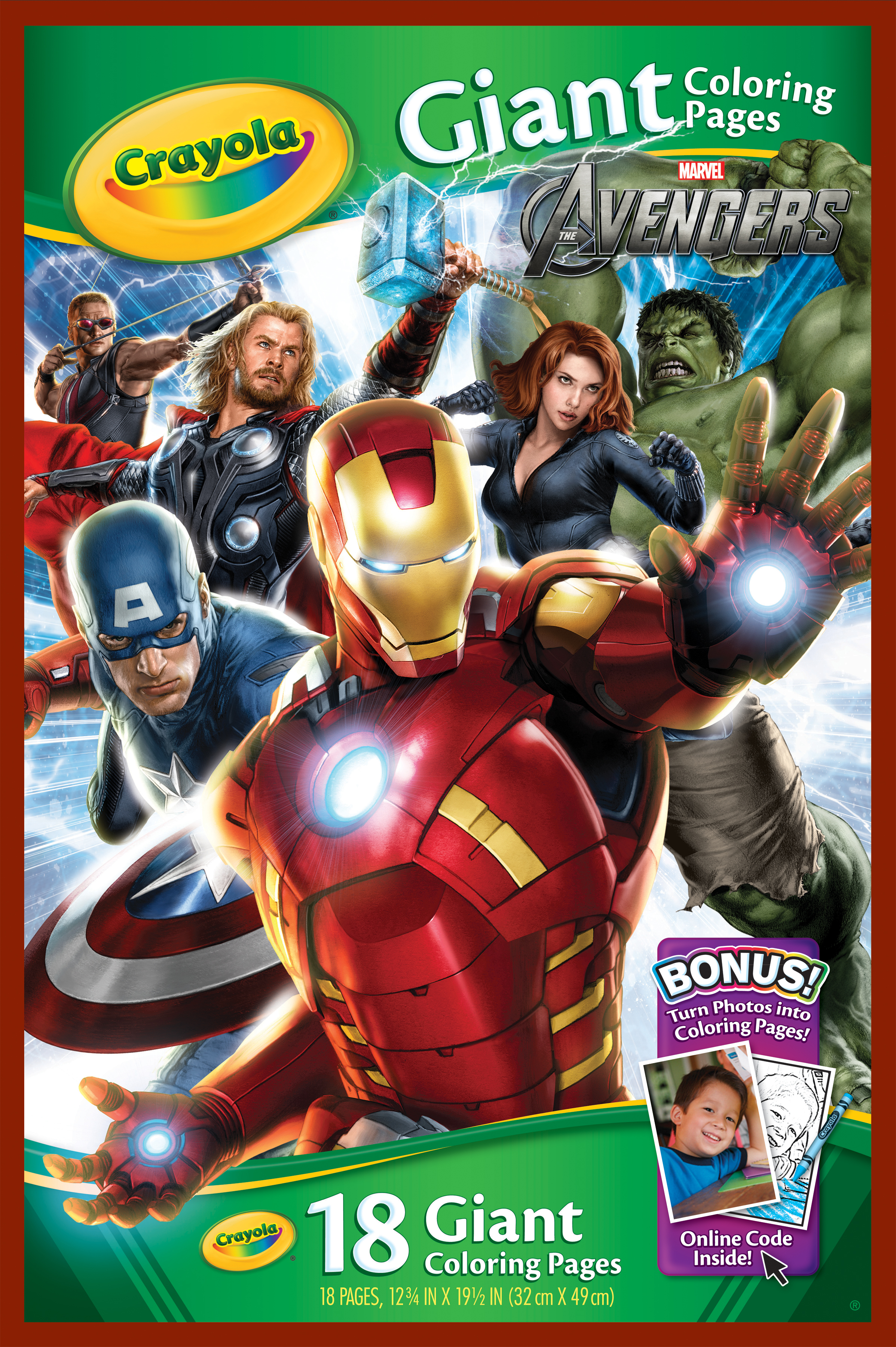 Giant Coloring Pages - Avengers | Crayola