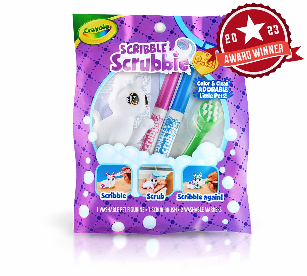 Crayola Scribble Scrubbies Pet Grooming Toy for Kids Crayola