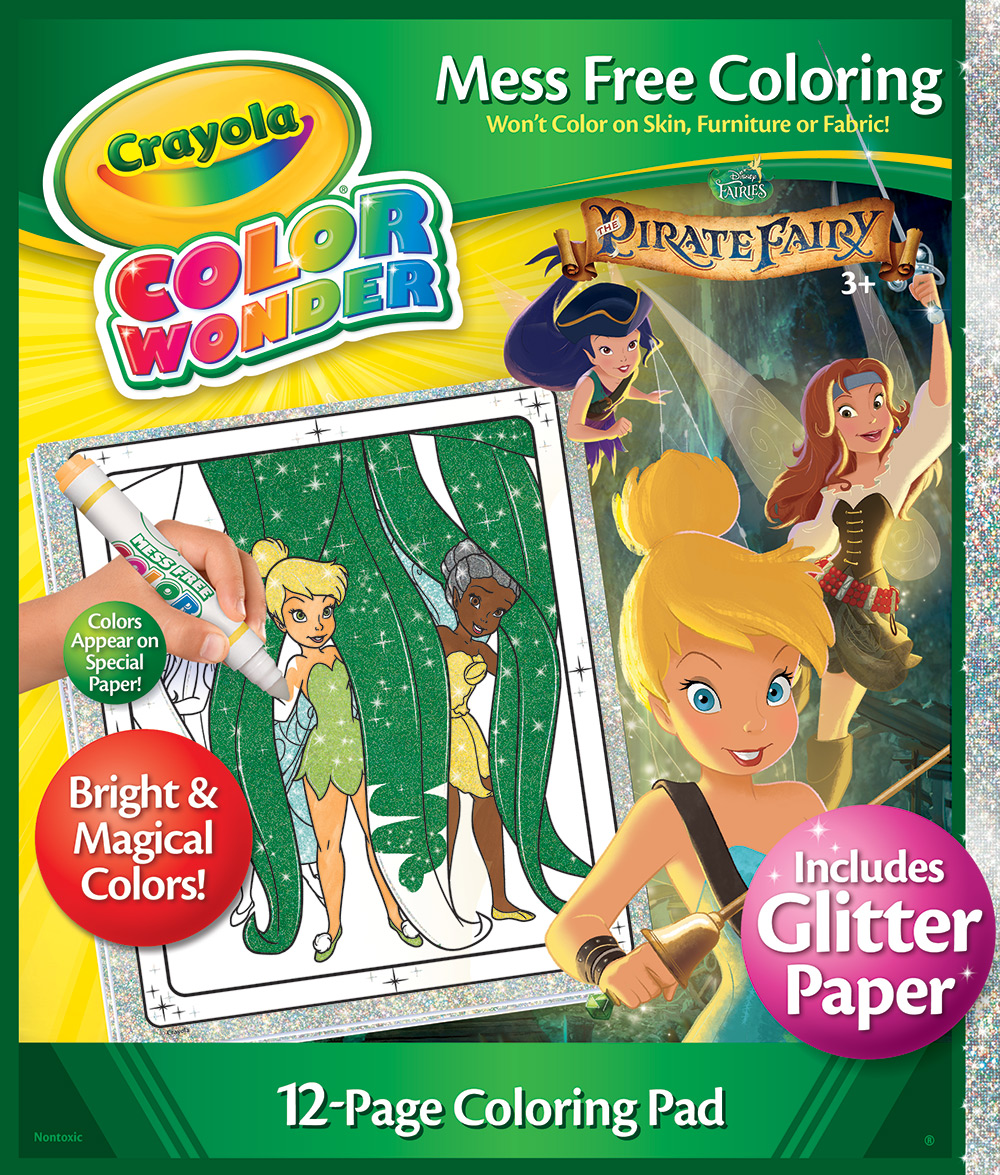 Download Color Wonder Disney Fairies Pirate Glitter Coloring Pad ...