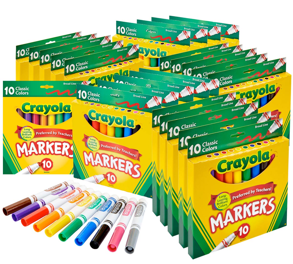 Marker Classpack, 25 Bulk 10 Count Marker Sets | Crayola.com | Crayola