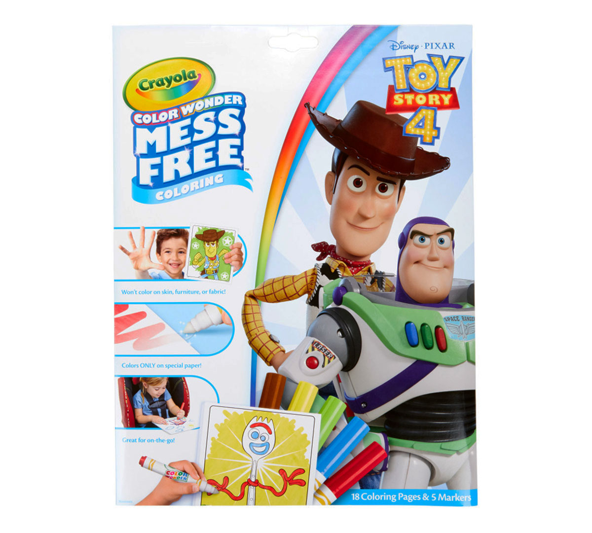 Toy Story 4 Color Wonder Coloring Book &amp; Markers Crayola ...