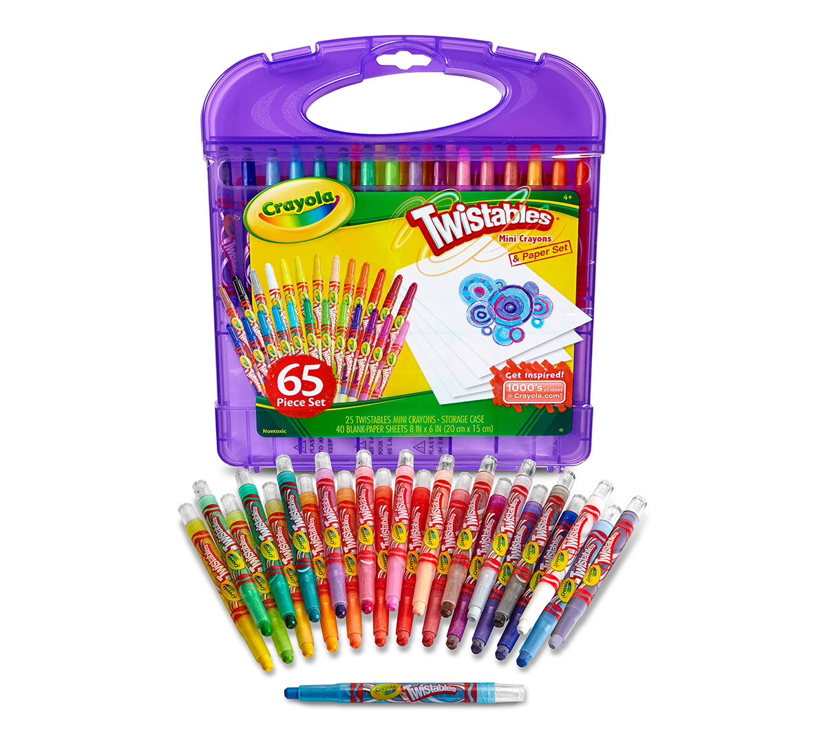 Download Crayola Mini Twistables Crayon Set, 65 Pieces, Art Set ...