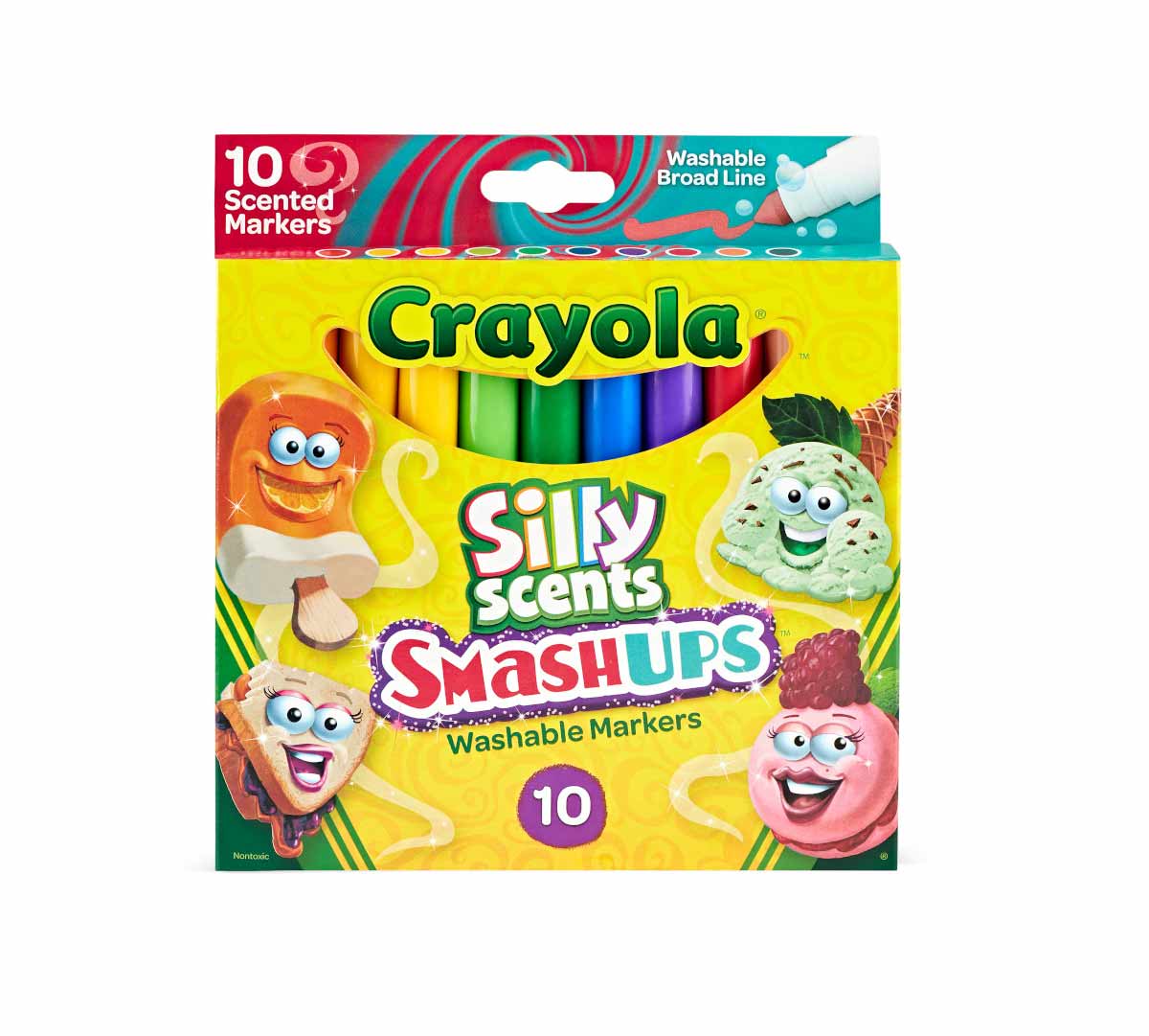 Silly Scents Smash Ups Broad Line Markers | Crayola.com | Crayola