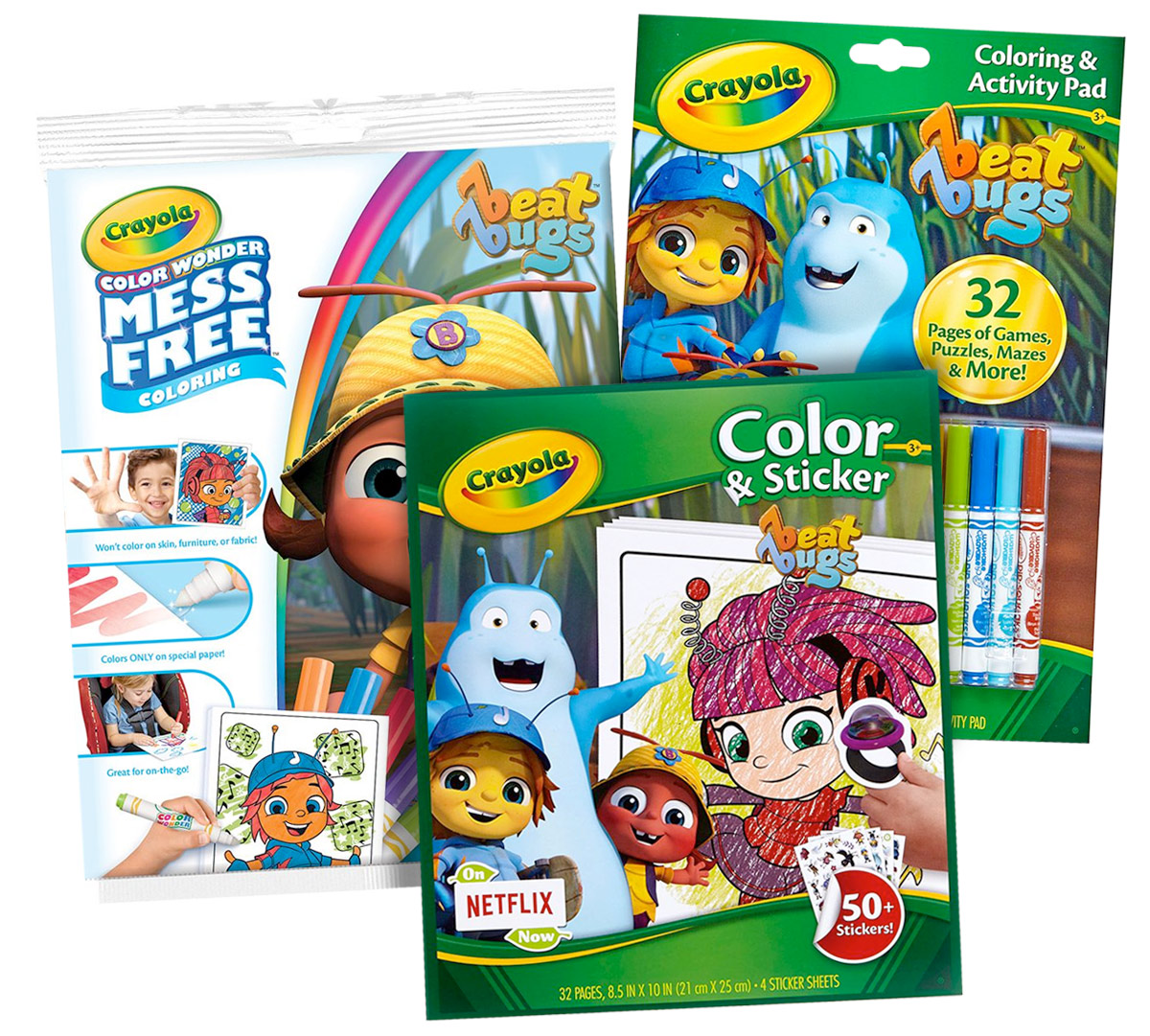 Download Beat Bugs Color & Sticker Gift Set | Crayola.com | Crayola