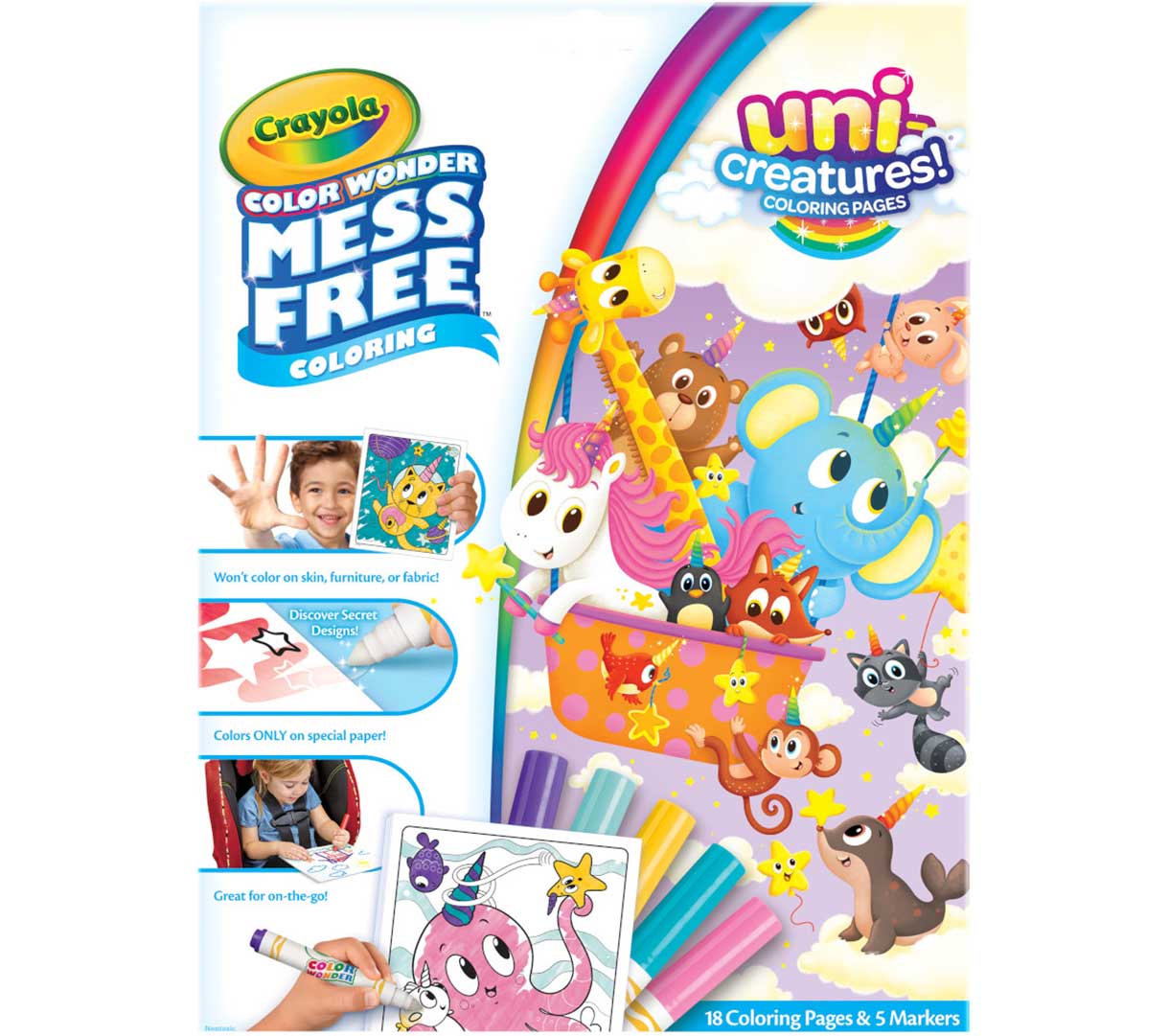 Color Wonder Mess Free Uni-Creatures Coloring Set | Crayola