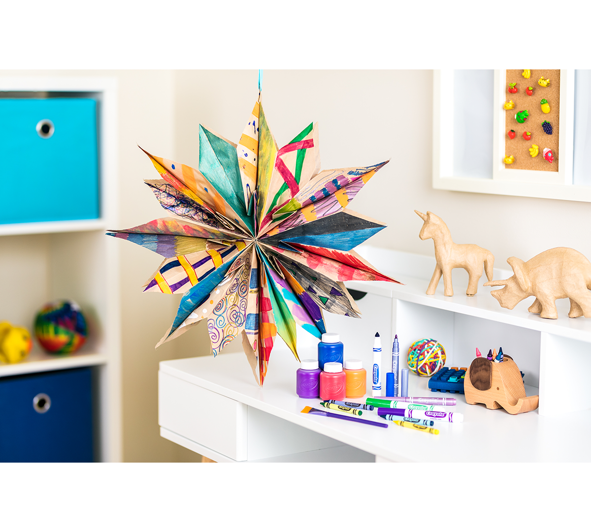 Paper Bag Star Craft Kit, Upcycled Craft Supplies Crayola