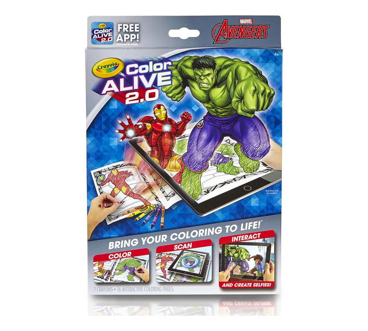 Crayola, Avengers, Color Alive 220.20, Interactive Coloring Pages, Augmented  Reality, Art Tools, Coloring Pages, Crayons, Free App Included   Crayola