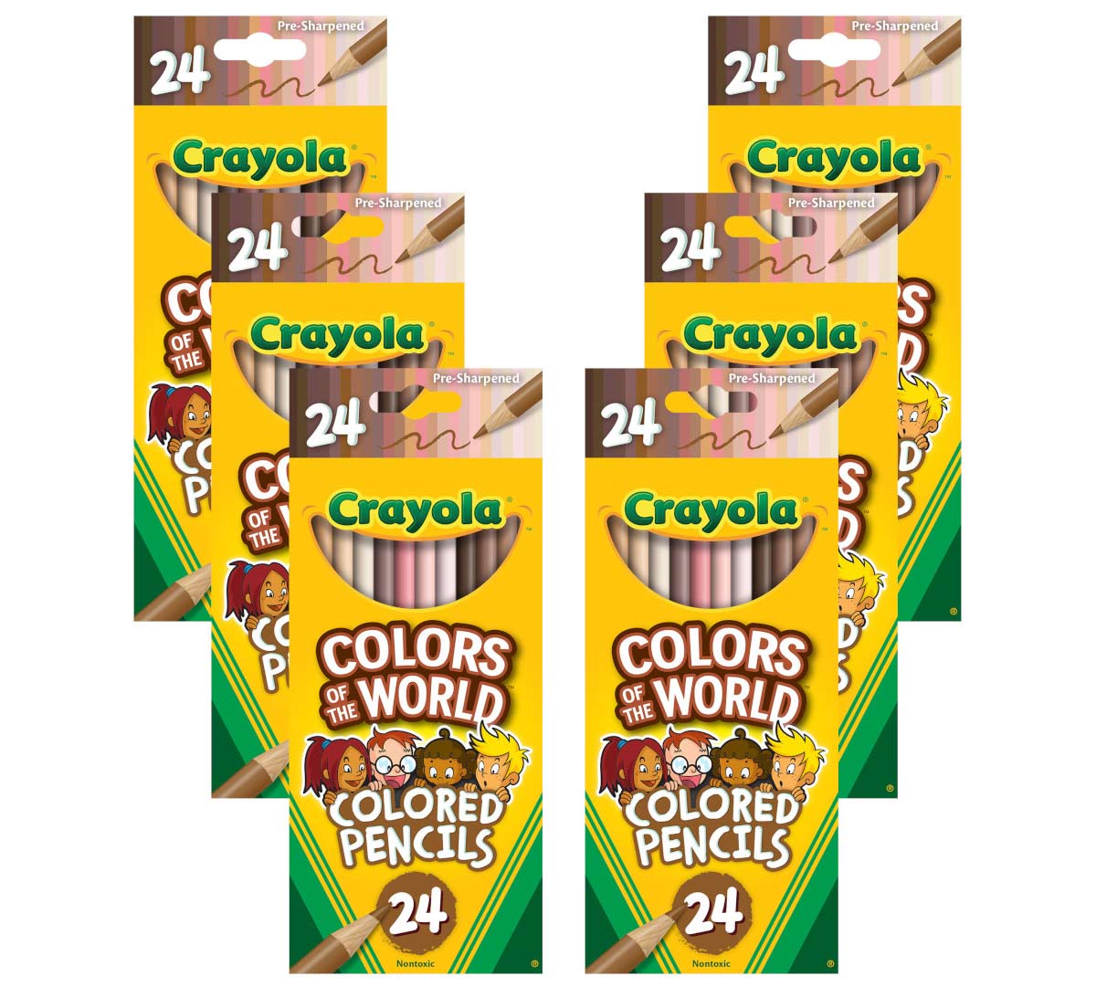 Lot of 24 Crayola Red Colored Coloring Pencils New Unused 