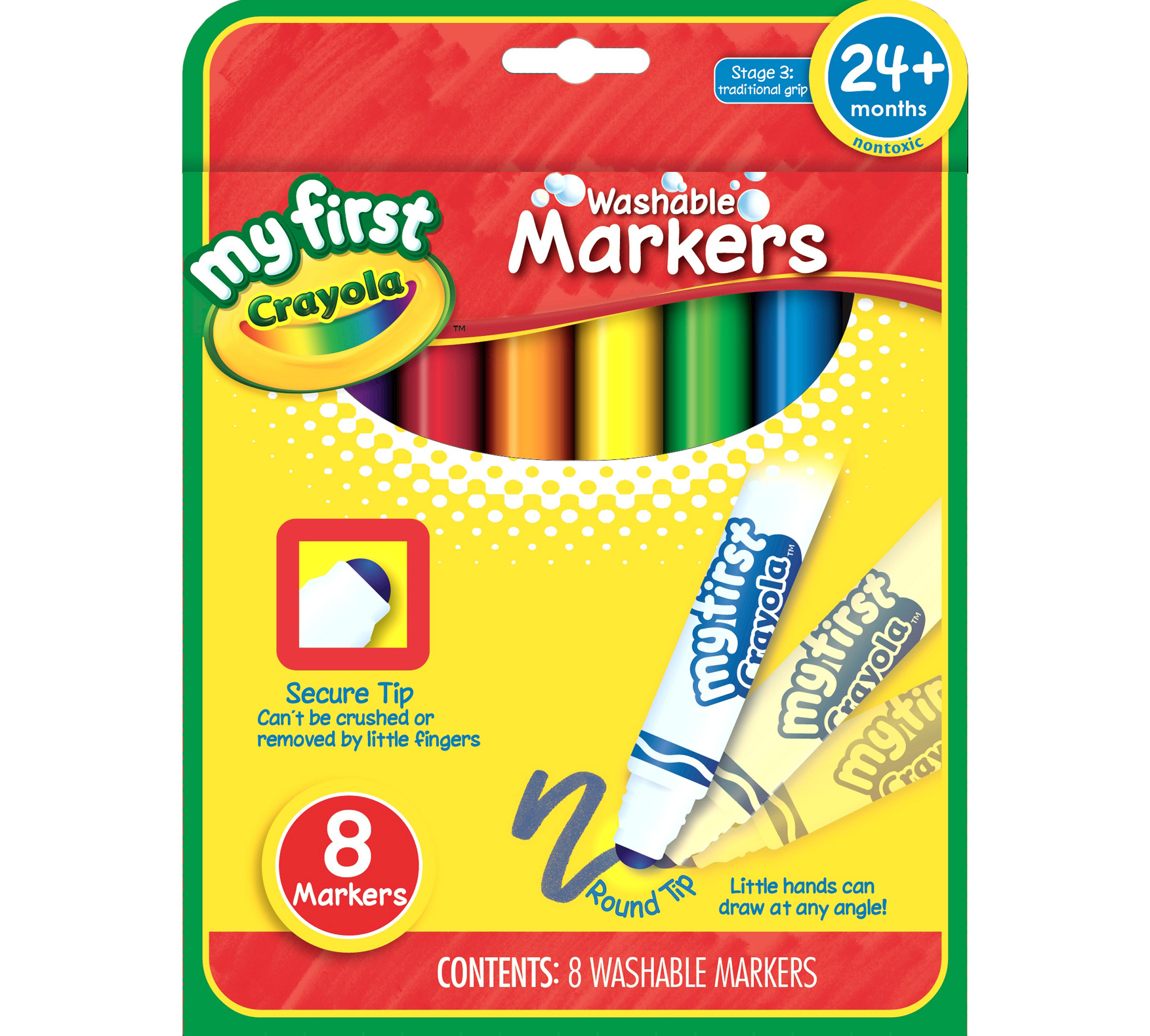 My First Crayola Washable Markers 8ct. | Crayola