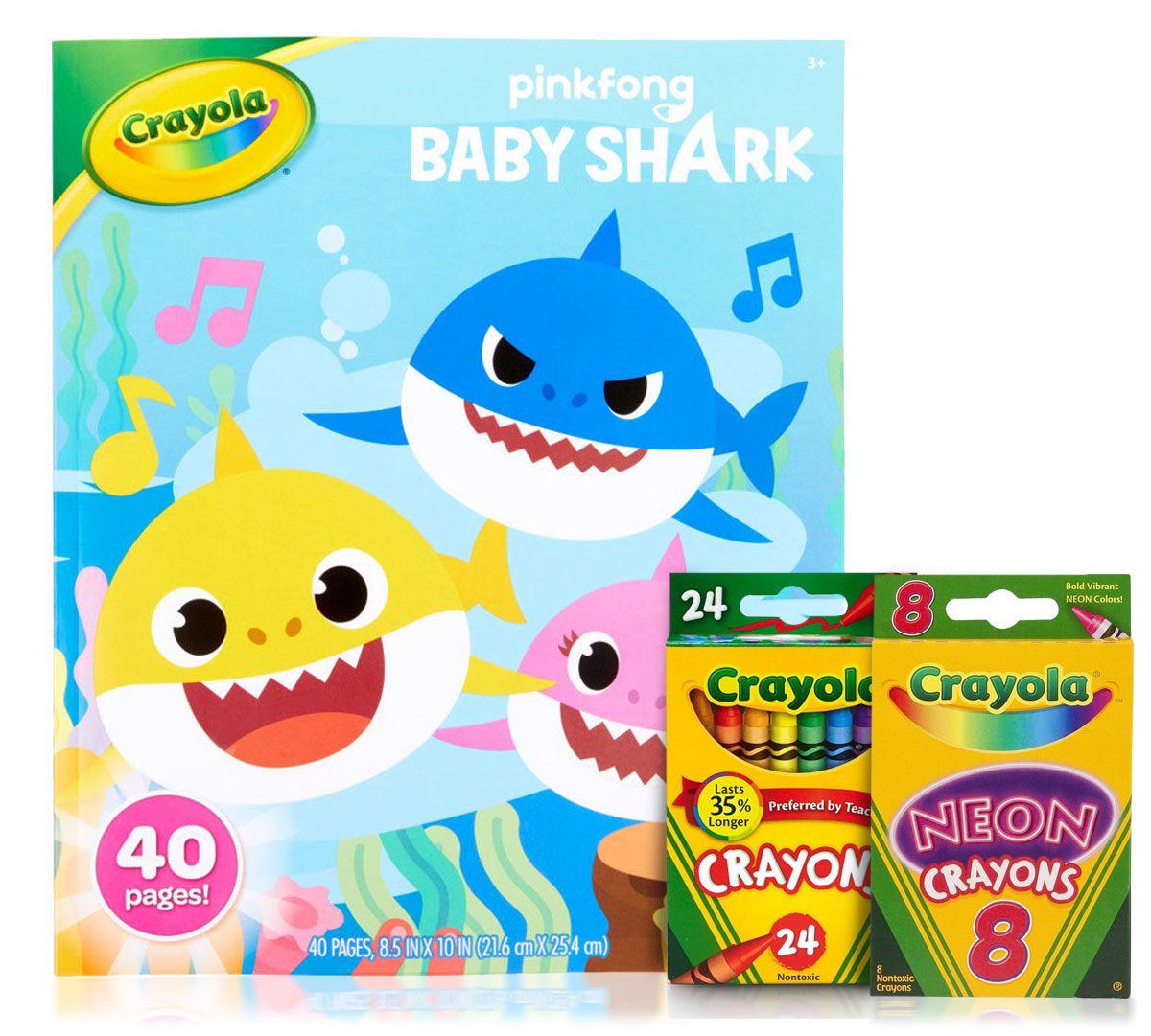 Download Baby Shark Coloring Set with Crayons | Crayola.com | Crayola