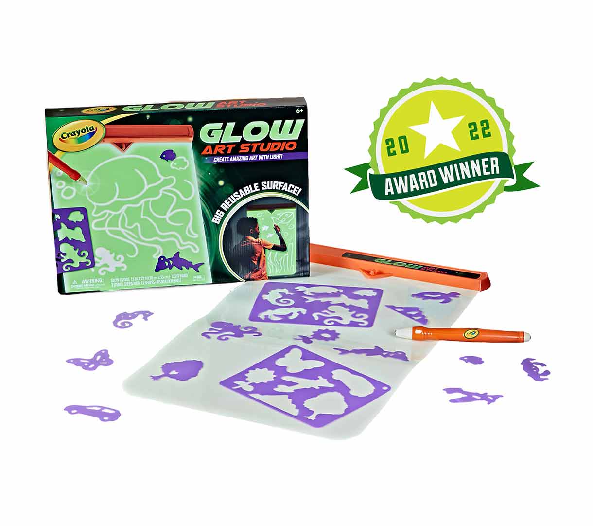 Canvas Painting Kit - Acrylic Glow in the Dark Painting Set - Kids Craft -  Birthday Party - Party Favors - Kids Activities