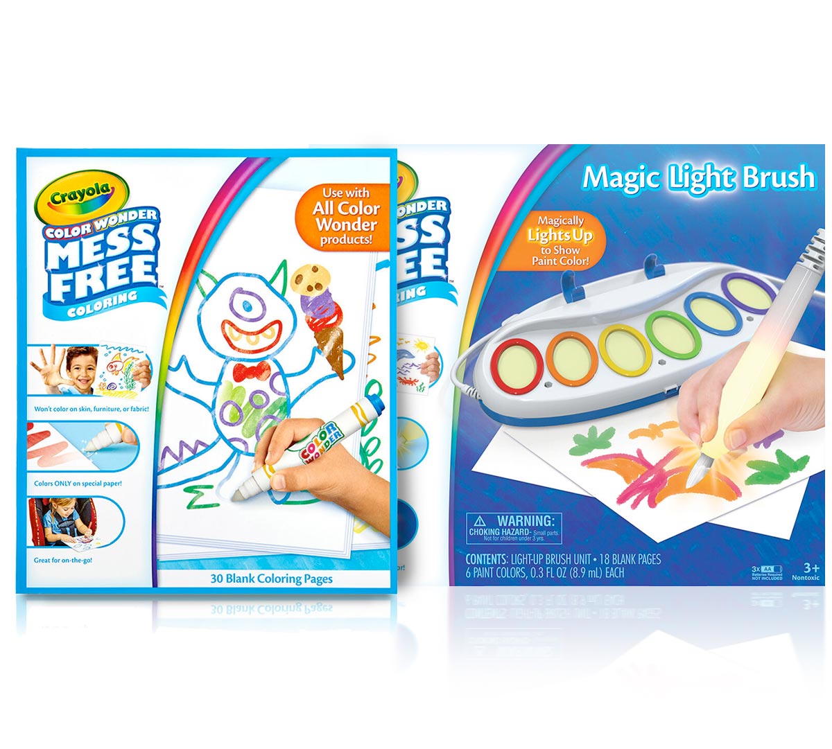 Crayola Color Wonder Magic Light Brush Paint set for toddlers up including