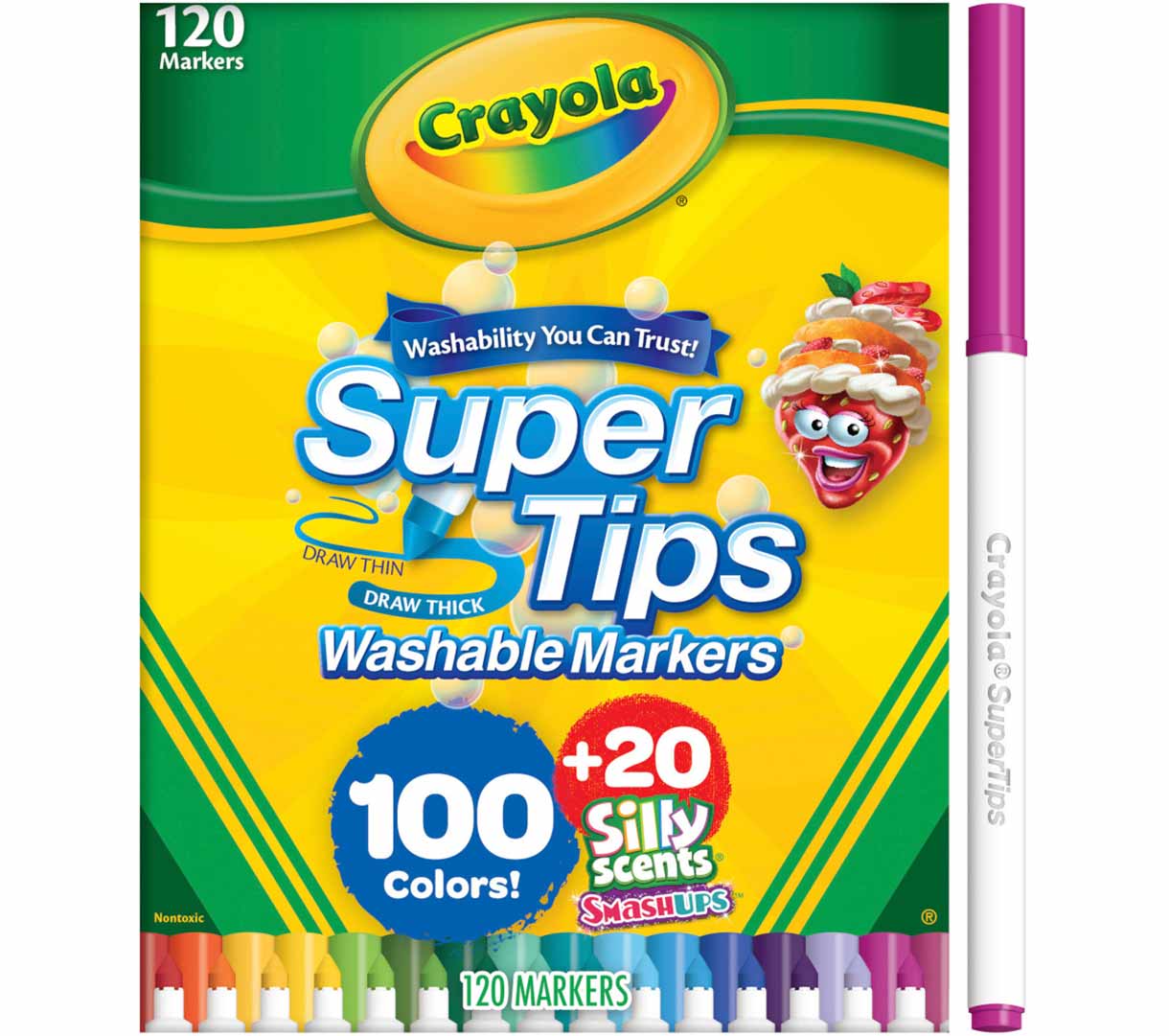 Super Tips Washable Markers with Silly Scents | Crayola.com | Crayola