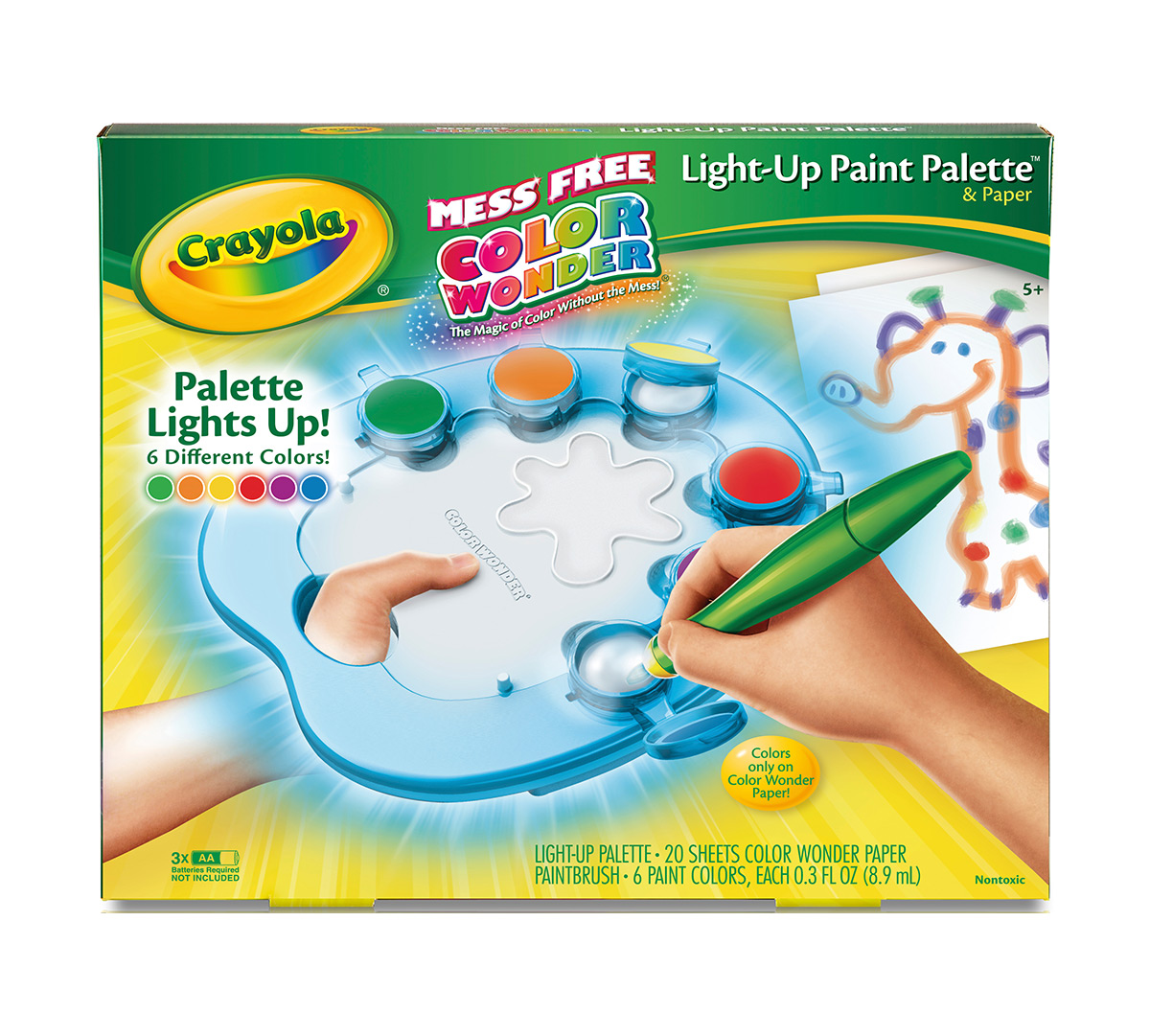 Color Wonder Light Up Paint Palette Crayola