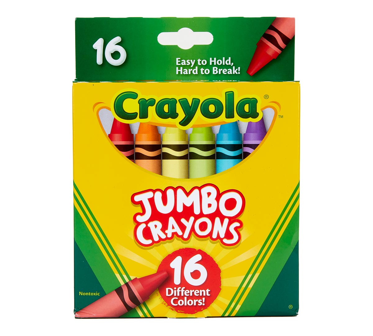 Crayola Jumbo Crayons Kids Toddler Preschool Color Craft Art Non Toxic New 