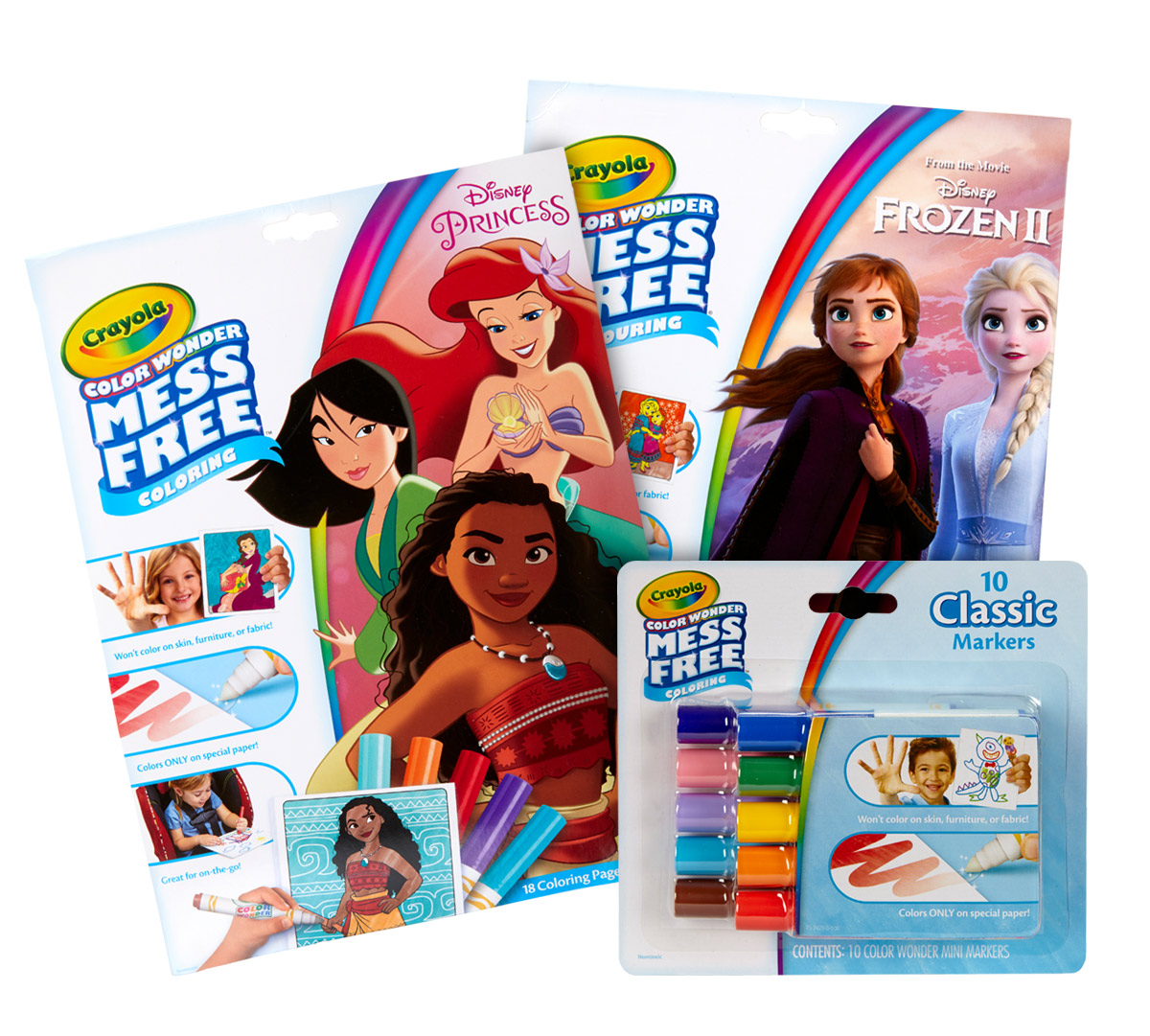 Color Wonder Princess Amp Frozen 2 Coloring Set Crayola Com Crayola