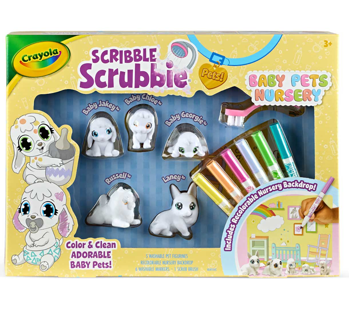 Crayola Scribble Scrubbie Baby Pets Toy Set Crayola