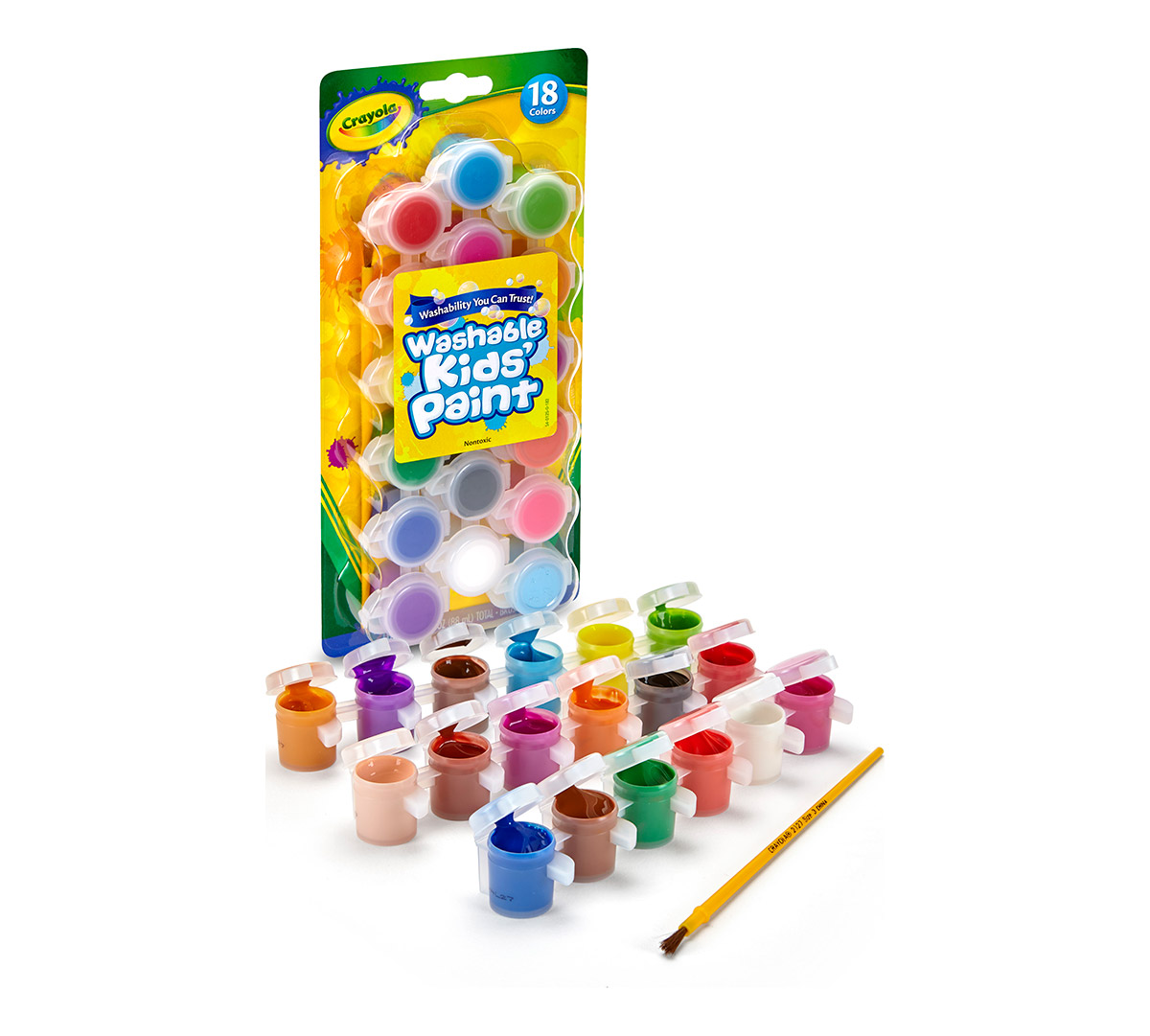 Crayola Finger Paint Pot Multicolor
