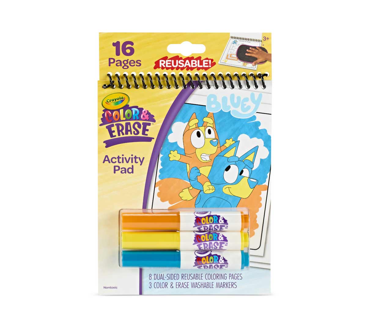 Bluey Color & Erase Toddler Activity Pa | Crayola