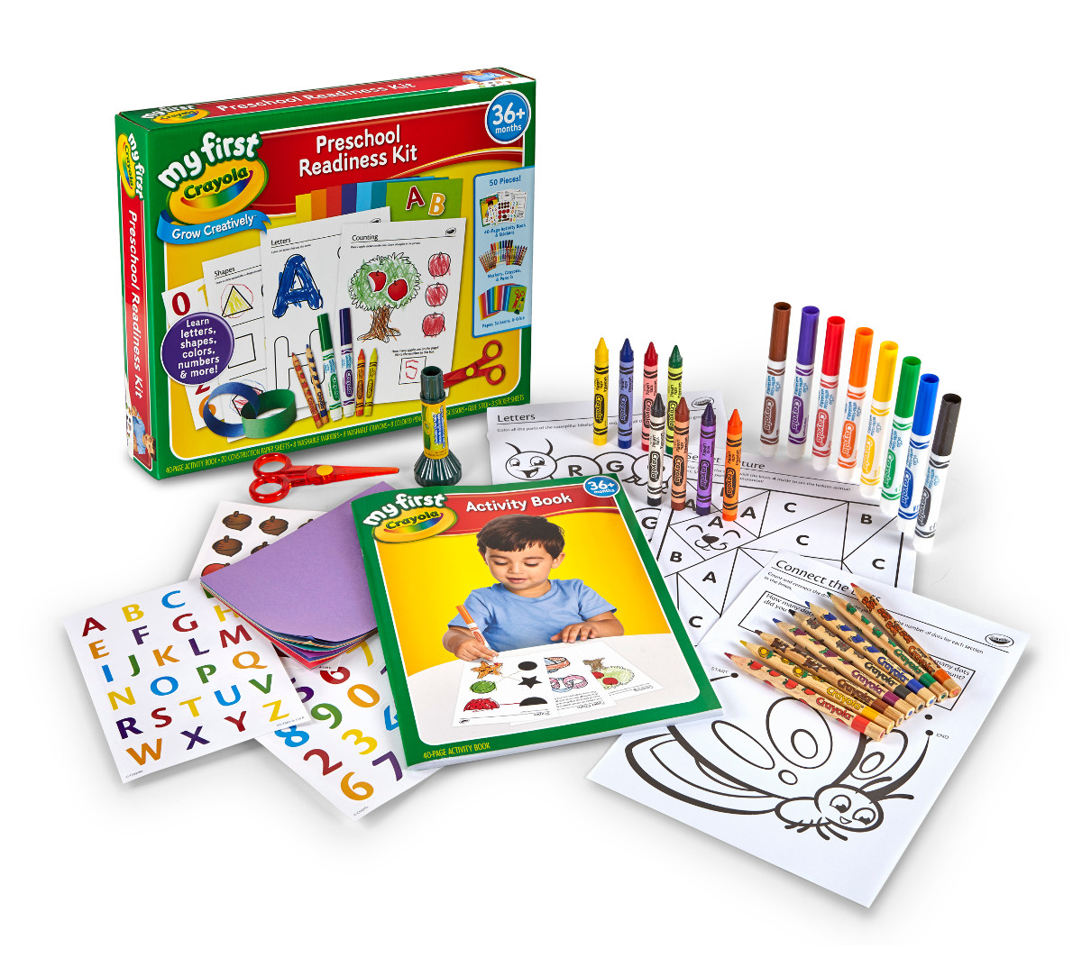 Download My First Crayola, Preschool Readiness Kit, All-in-One Art Tools and Activities, Grow Creatively ...