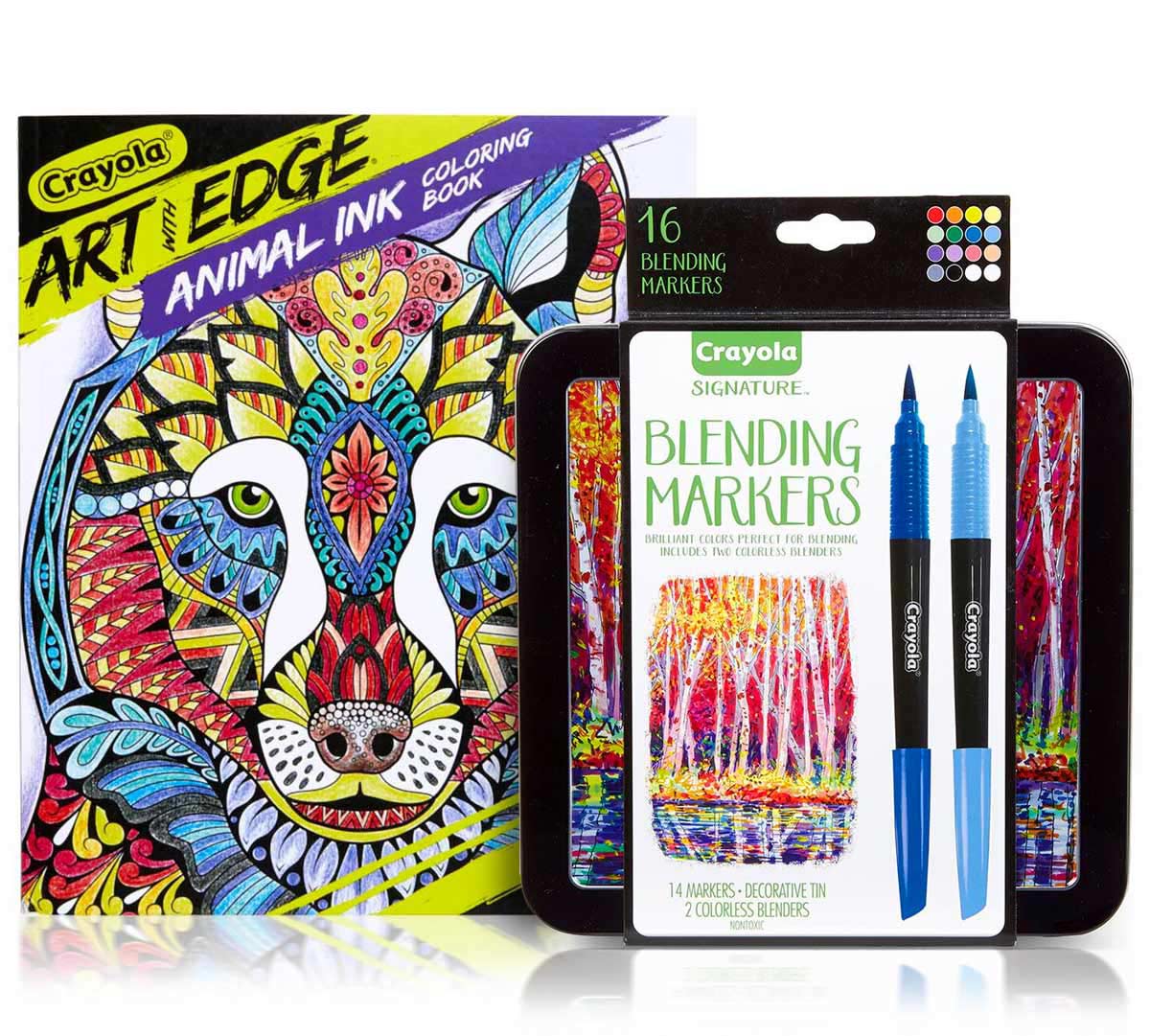Jungle Animal Coloring Book & Blending Markers   Crayola.com   Crayola
