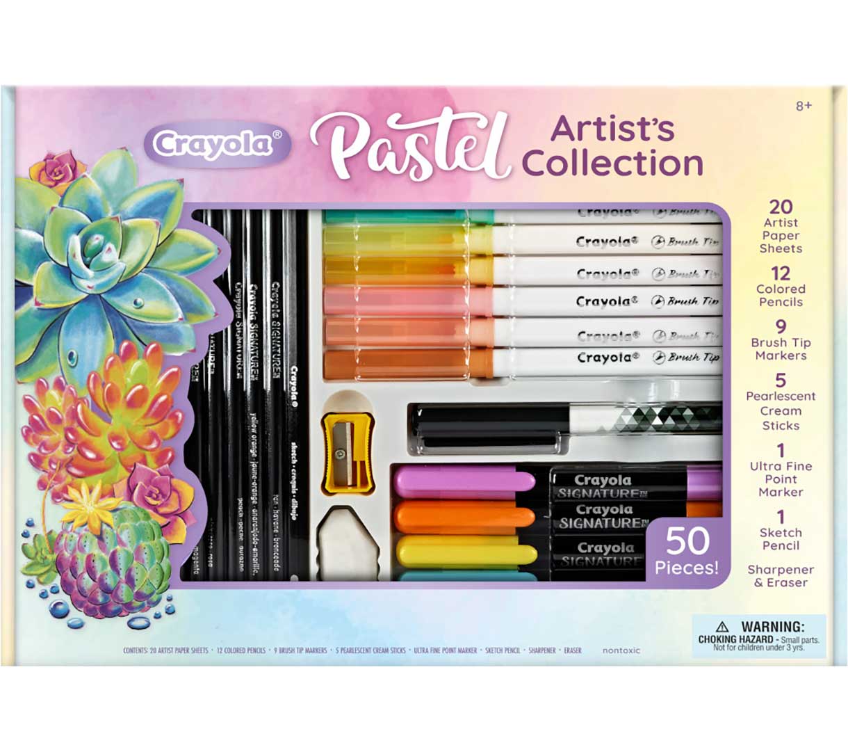 Crayola Pastel Art Kit & Coloring Set for Kids | Crayola