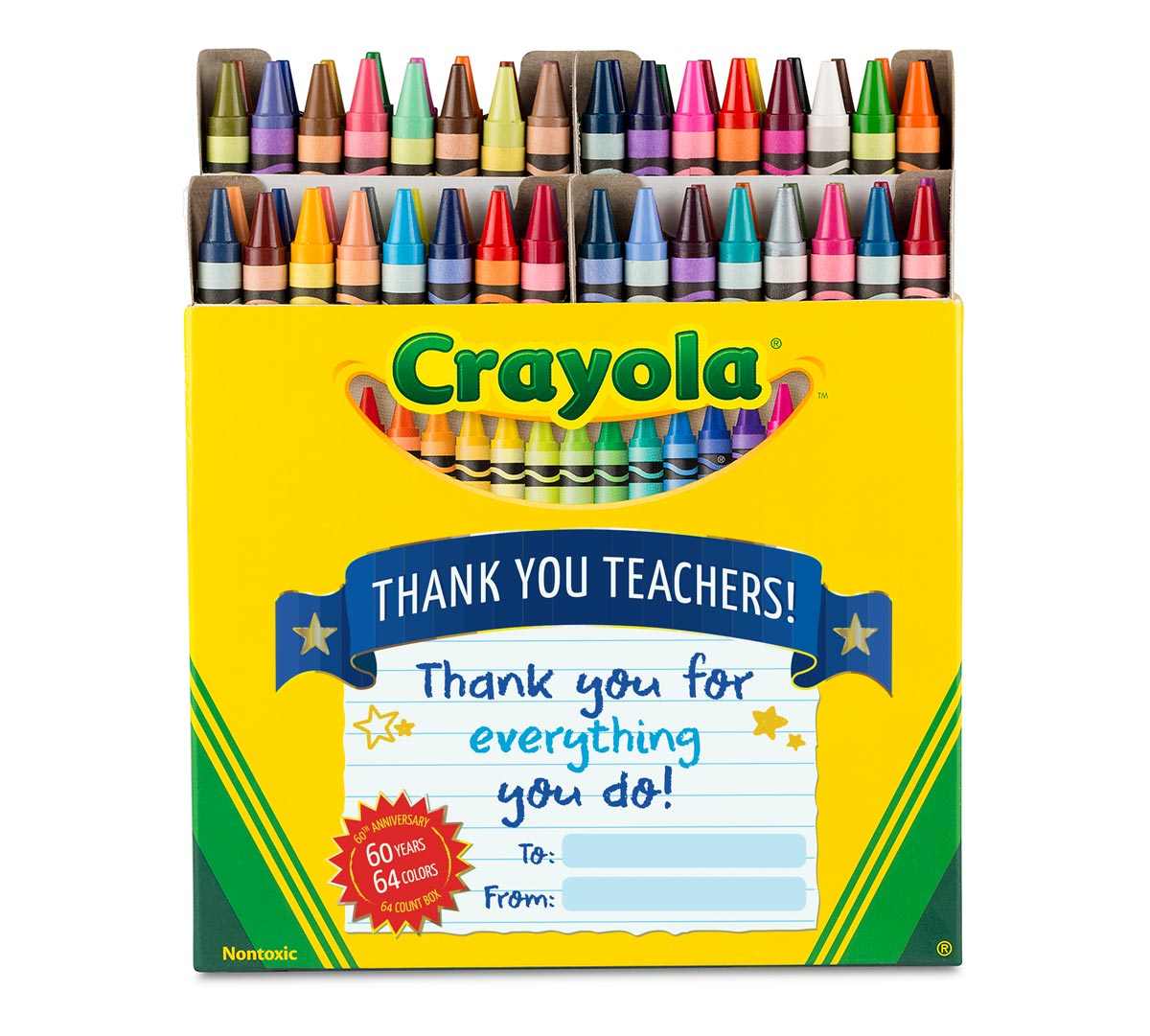 Download Thank a Teacher 64 Count Crayons | Crayola.com | Crayola
