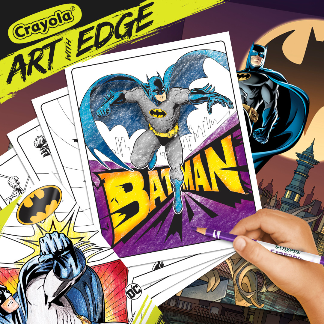 Art with Edge Batman Adult Coloring Book  | Crayola