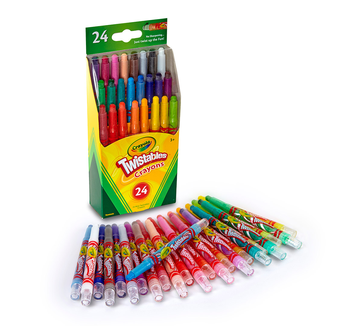 Crayola Mini Twistables Crayons, Neon Colors Included, 24ct, Gift for