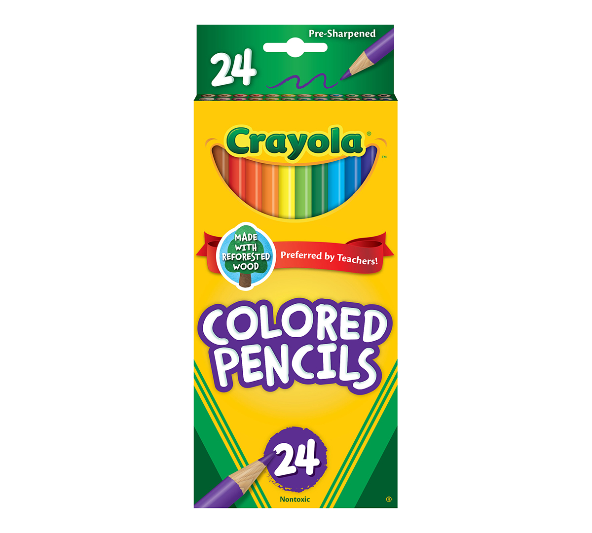 24 crayons de couleurs Couleurs du monde - Crayola - BCD