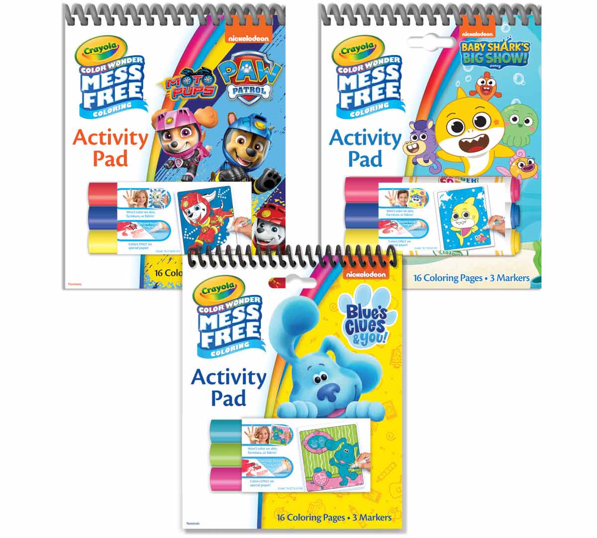 Paw Patrol Coloring Stamper and Activity Set, Mess Free Craft Kit for Toddlers and Kids, Drawing Art Supplies Included Sketch Book, 6 Color Markers, 3