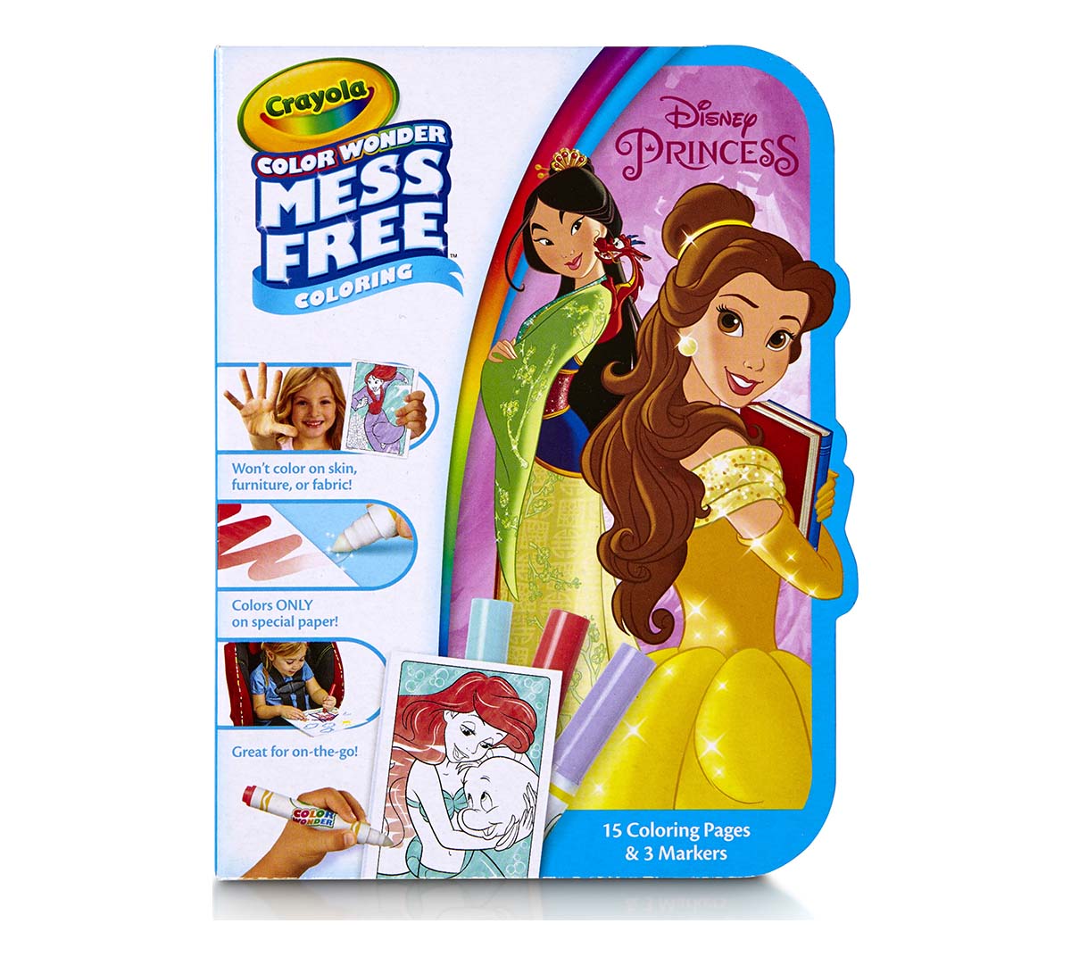 Download Crayola, Disney Princess, Color Wonder On the Go, Mess-Free Coloring Paper and Markers, Art ...