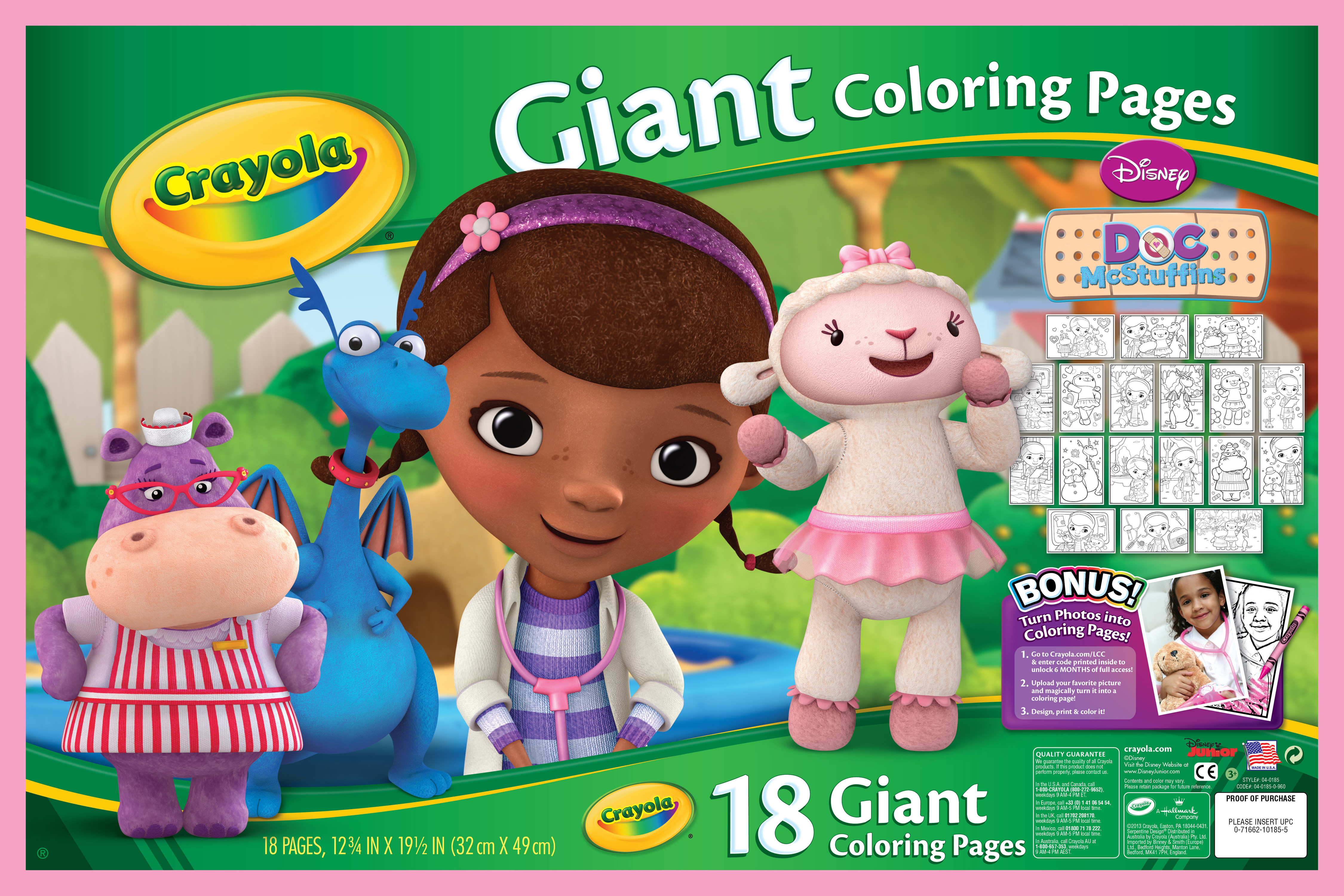 Giant Coloring Pages - Doc McStuffins | Crayola