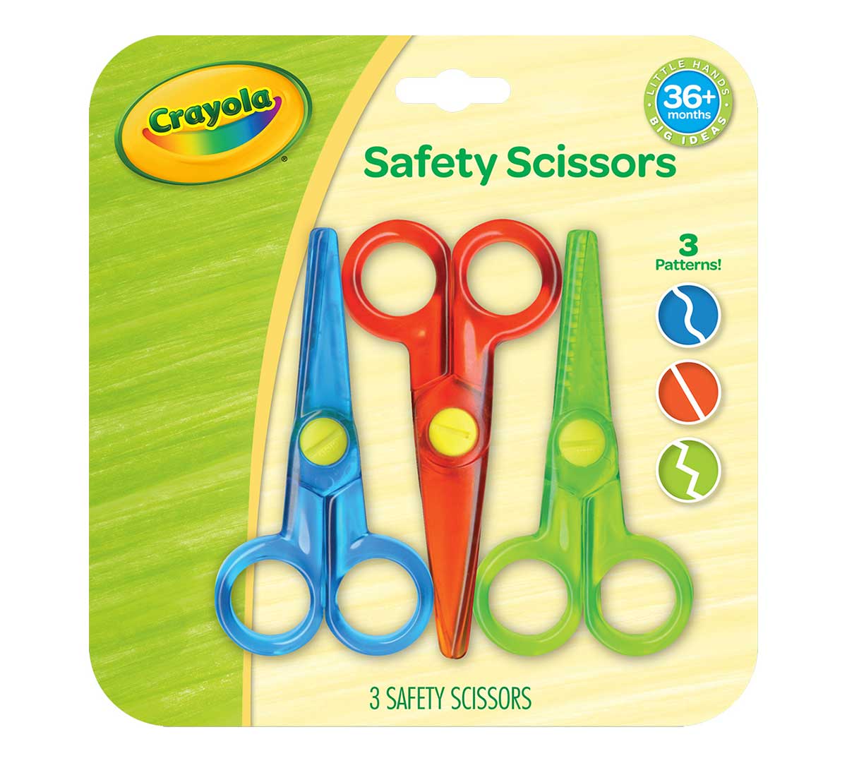 6 Pcs Kids Safety Scissors Art Craft Set For Kids and Students School Paper Kit 
