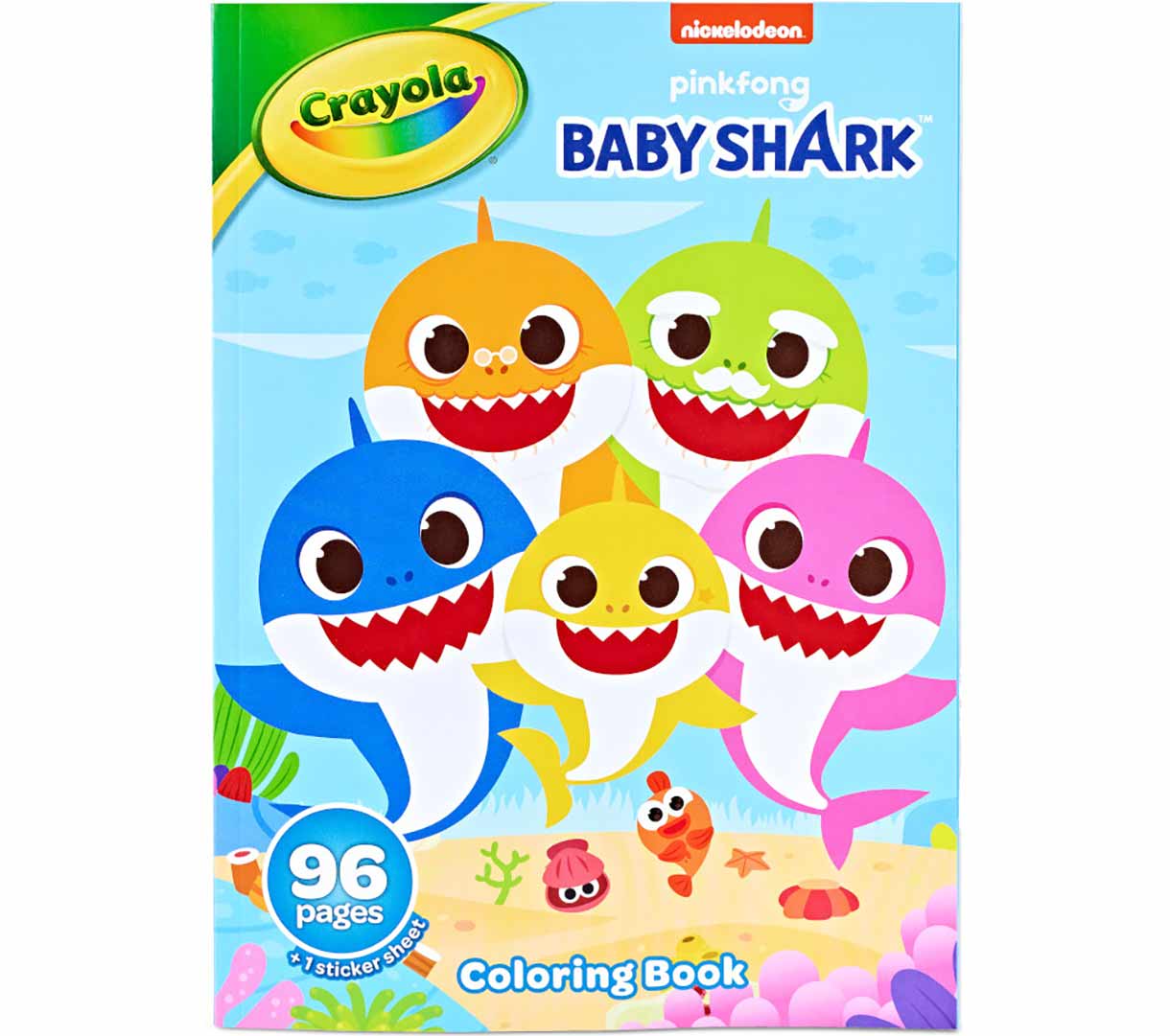 Baby Shark Coloring Book & Sticker Sheet - 96 Pages | Crayola